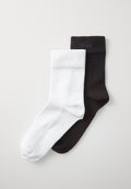 2 PACK - Sports socks - white/black