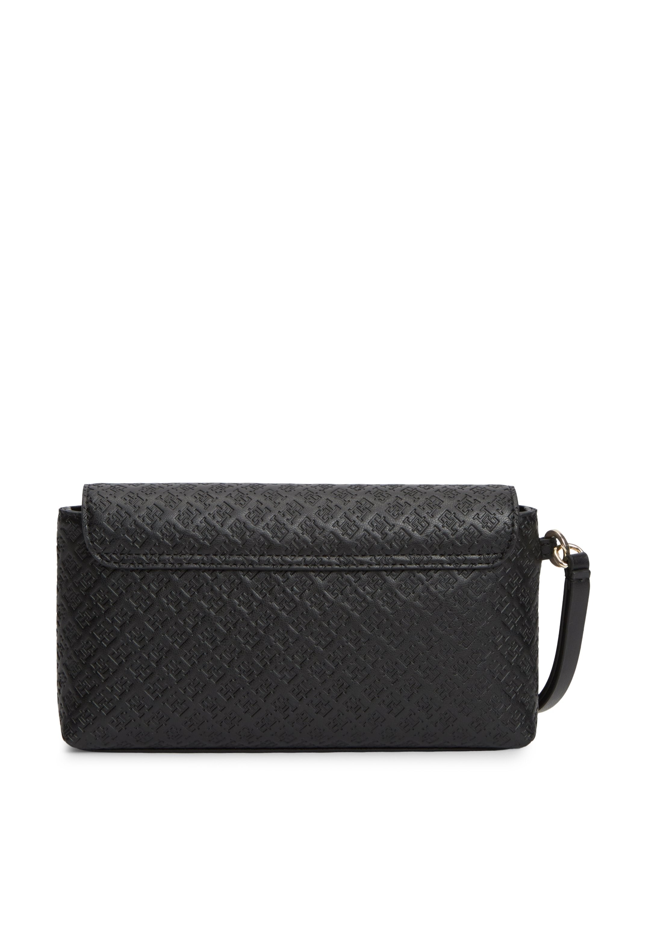 HILFIGER ICON DEBOSSED LOGO FLAP POUCH - Clutch - black