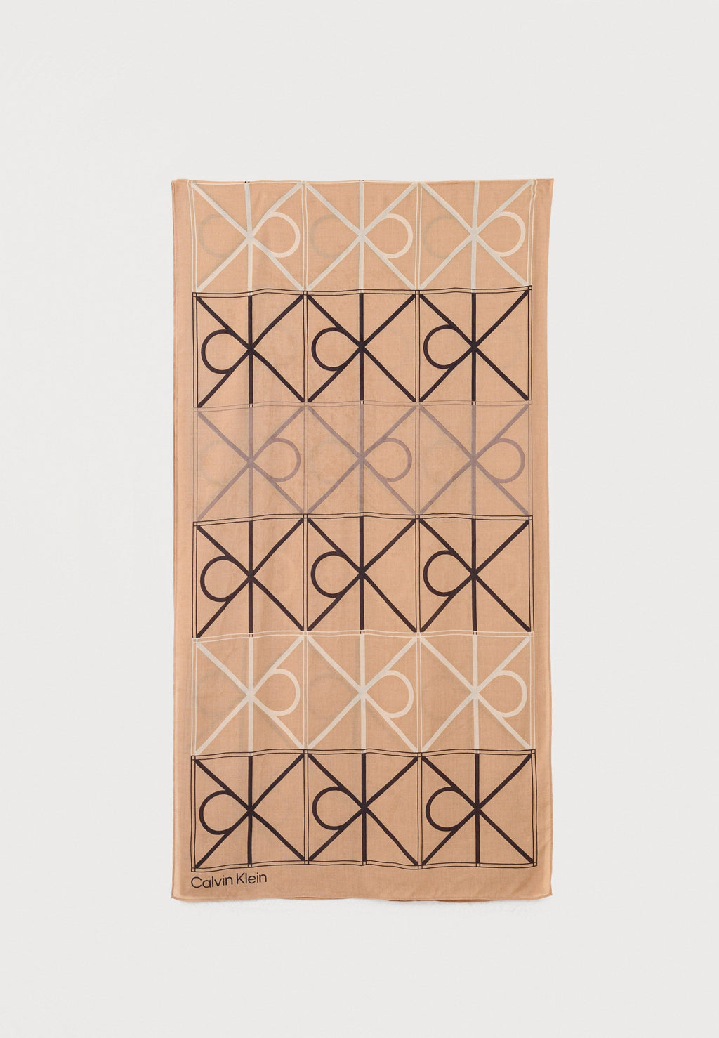 EMBLEM DEGRADE UNISEX - Scarf - beige