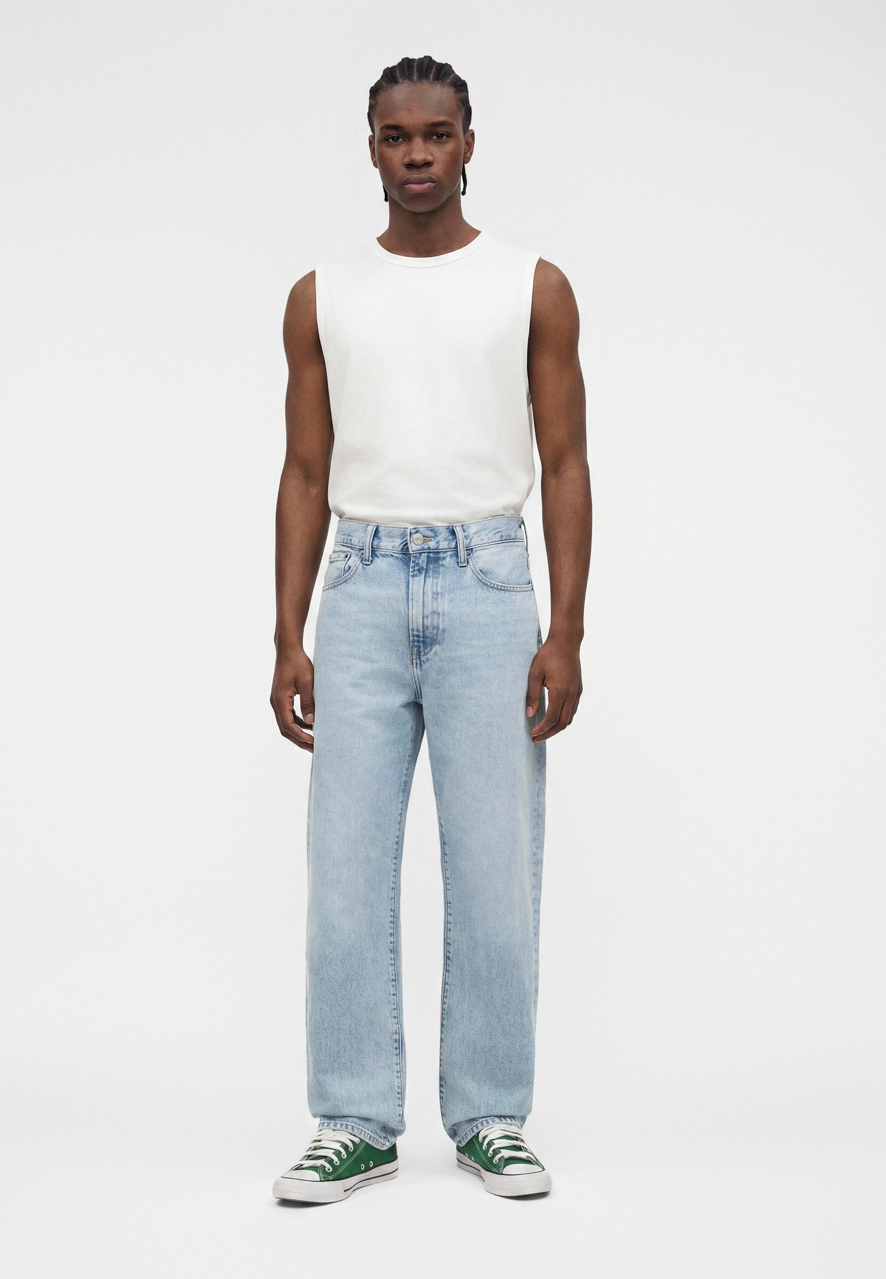 RELAXED FIT  - Relaxed fit jeans - light blue denim