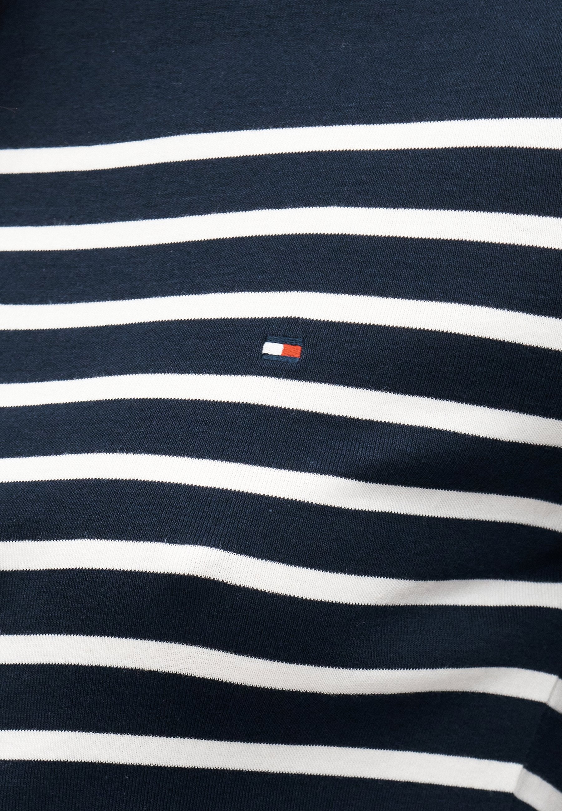 TEE-SHIRT COL BATEAU MANCHES TROIS QUARTS - Top à manches longues - dark night navy/écru