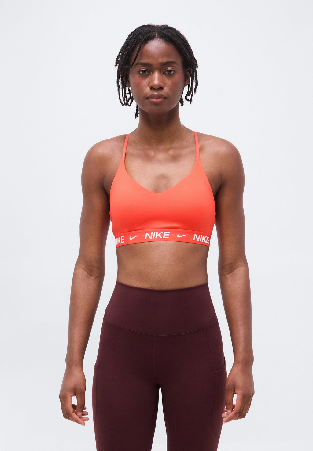 INDY BRA - Light support sports bra - light crimson