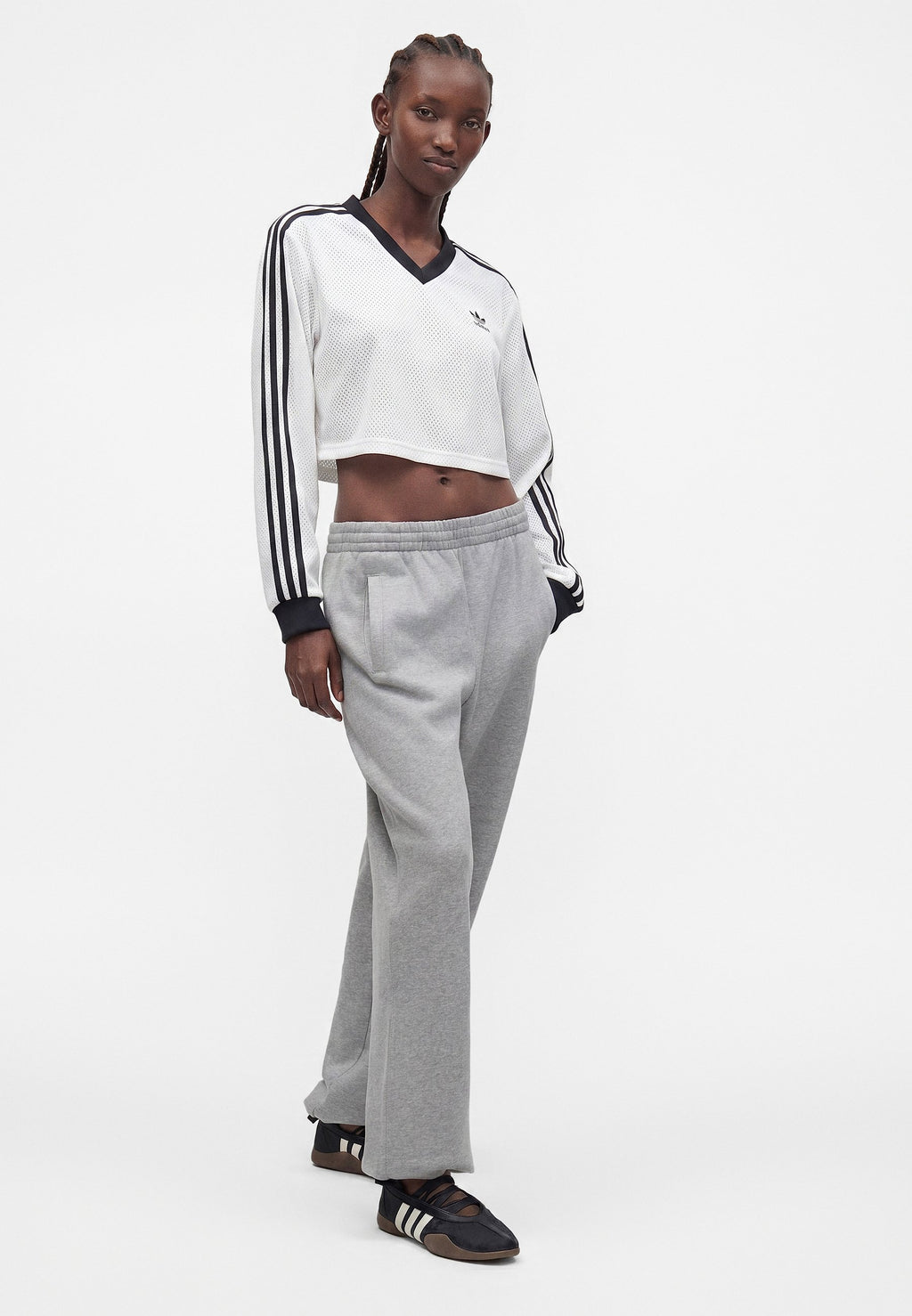 ESS JOGGERS - Tracksuit bottoms - medium grey heather