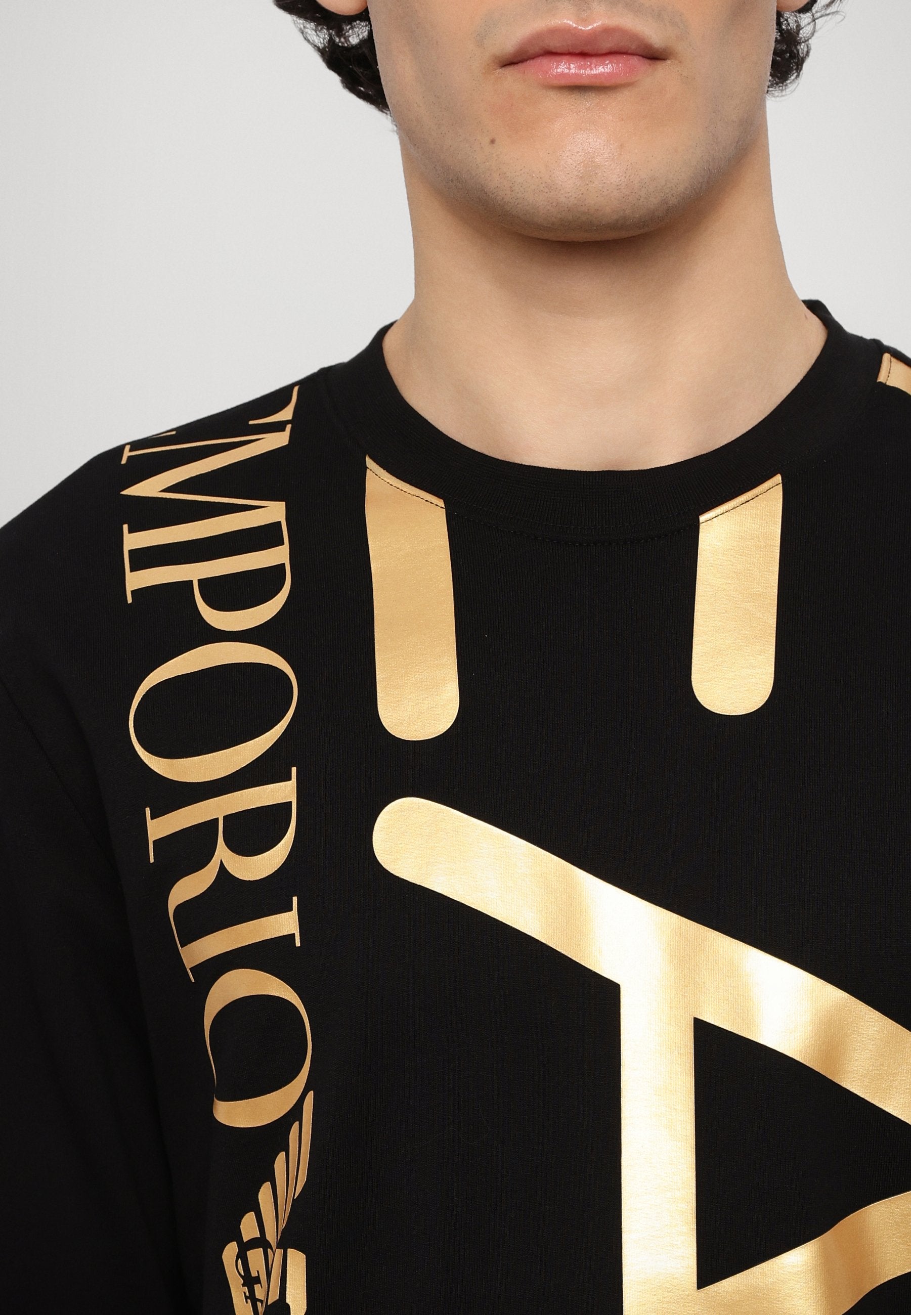 TRAIN LOGO SERIES OVERSIZE UNISEX - Sweat-shirt - black/gold