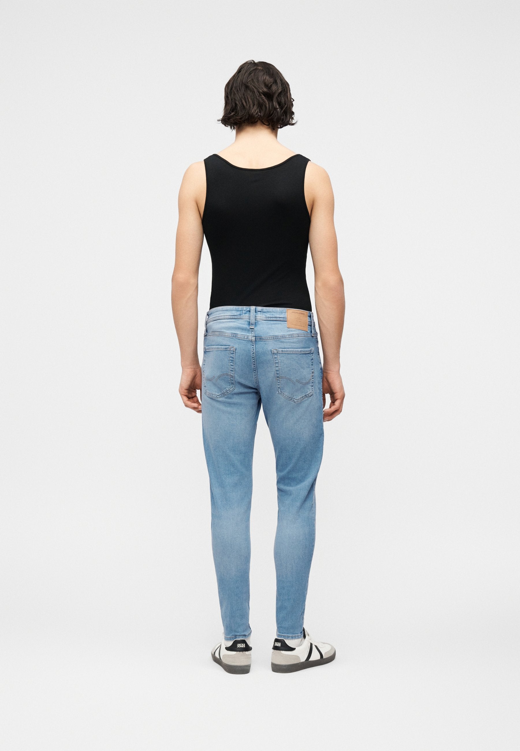 JJIPETE JJORIGINAL - Slim fit jeans - blue denim