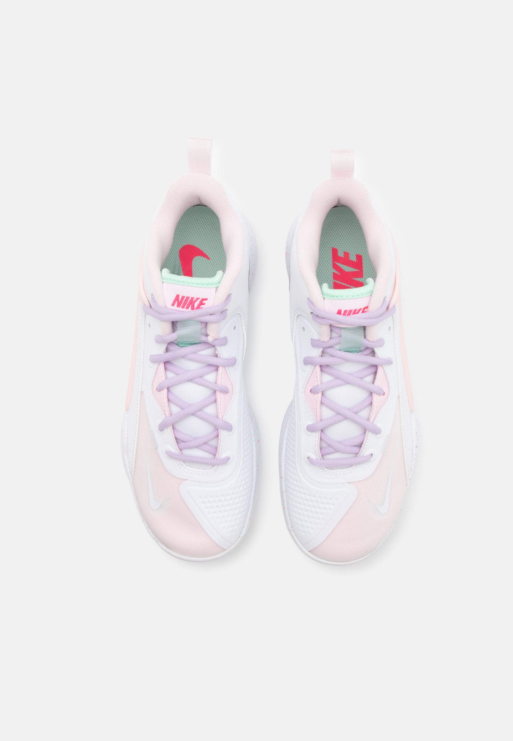 زووم هايبرست 2 يونيسكس - أحذية كرة طائرة - أبيض/وردي متوهج/رغوة نعناع/ضباب وردي/رغوة وردية