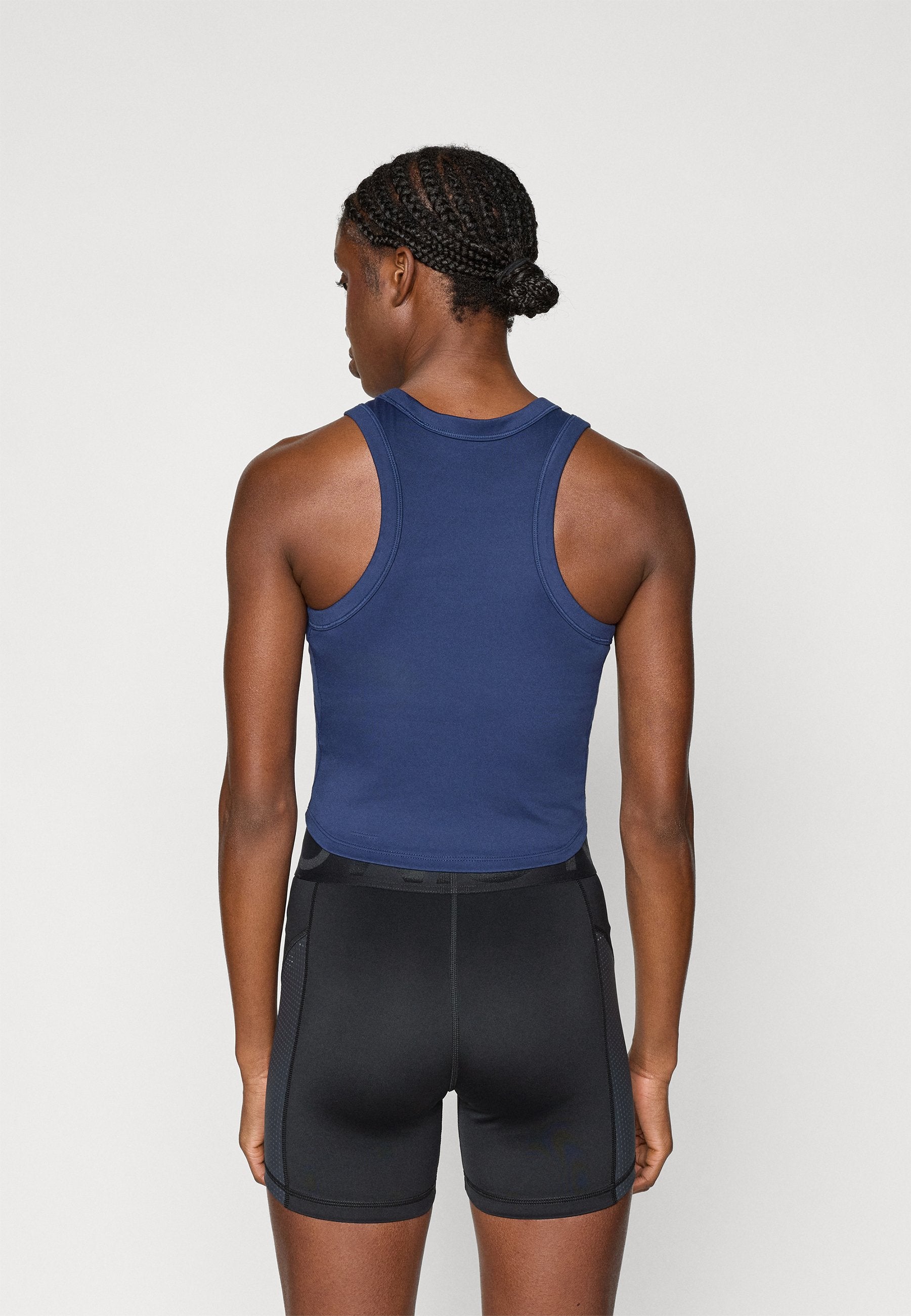 ONE FITTED CROP TANK - Top - midnight navy/white