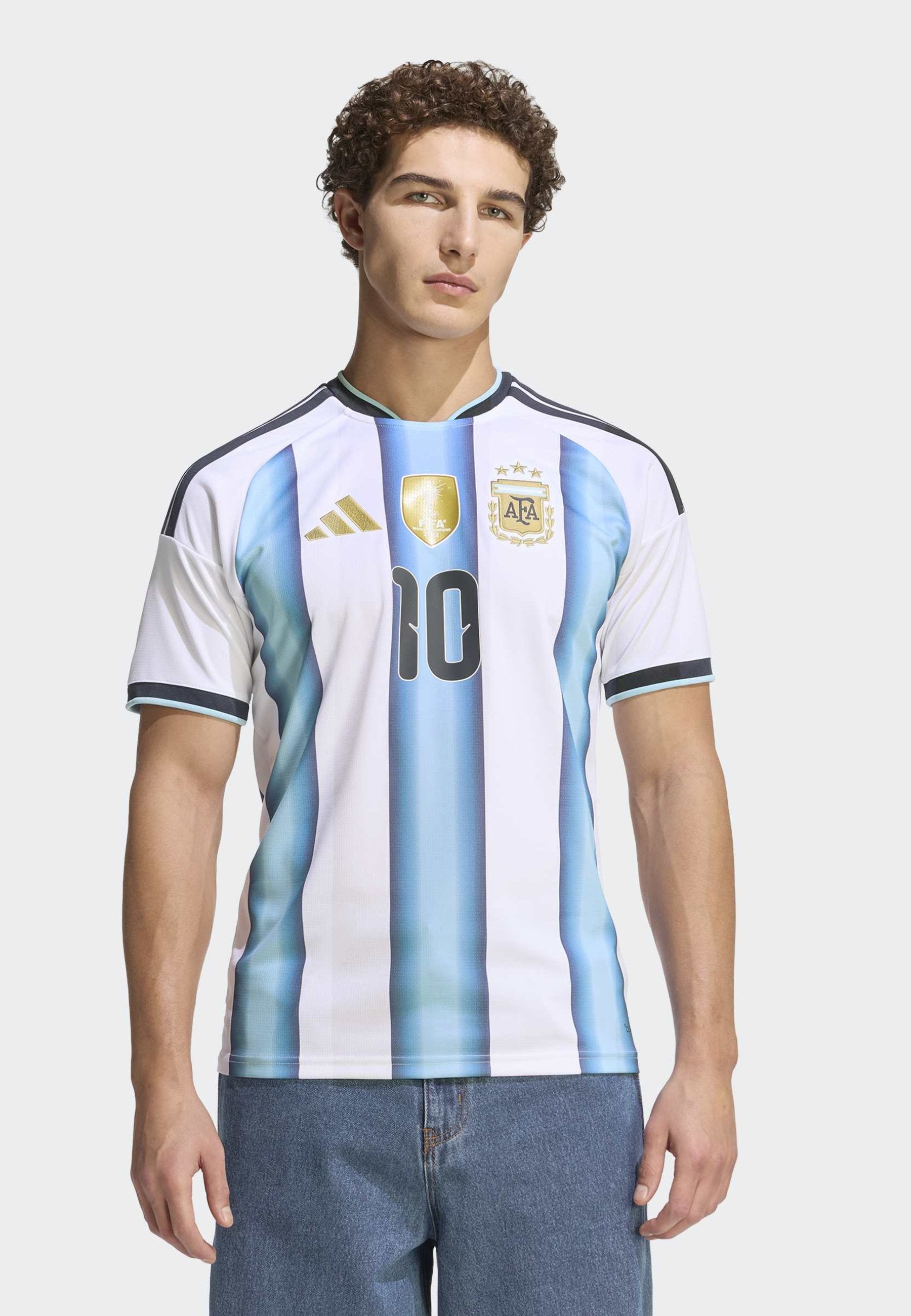 ARGENTINA 26 HOME MESSI - National team wear - white icey blue light blue