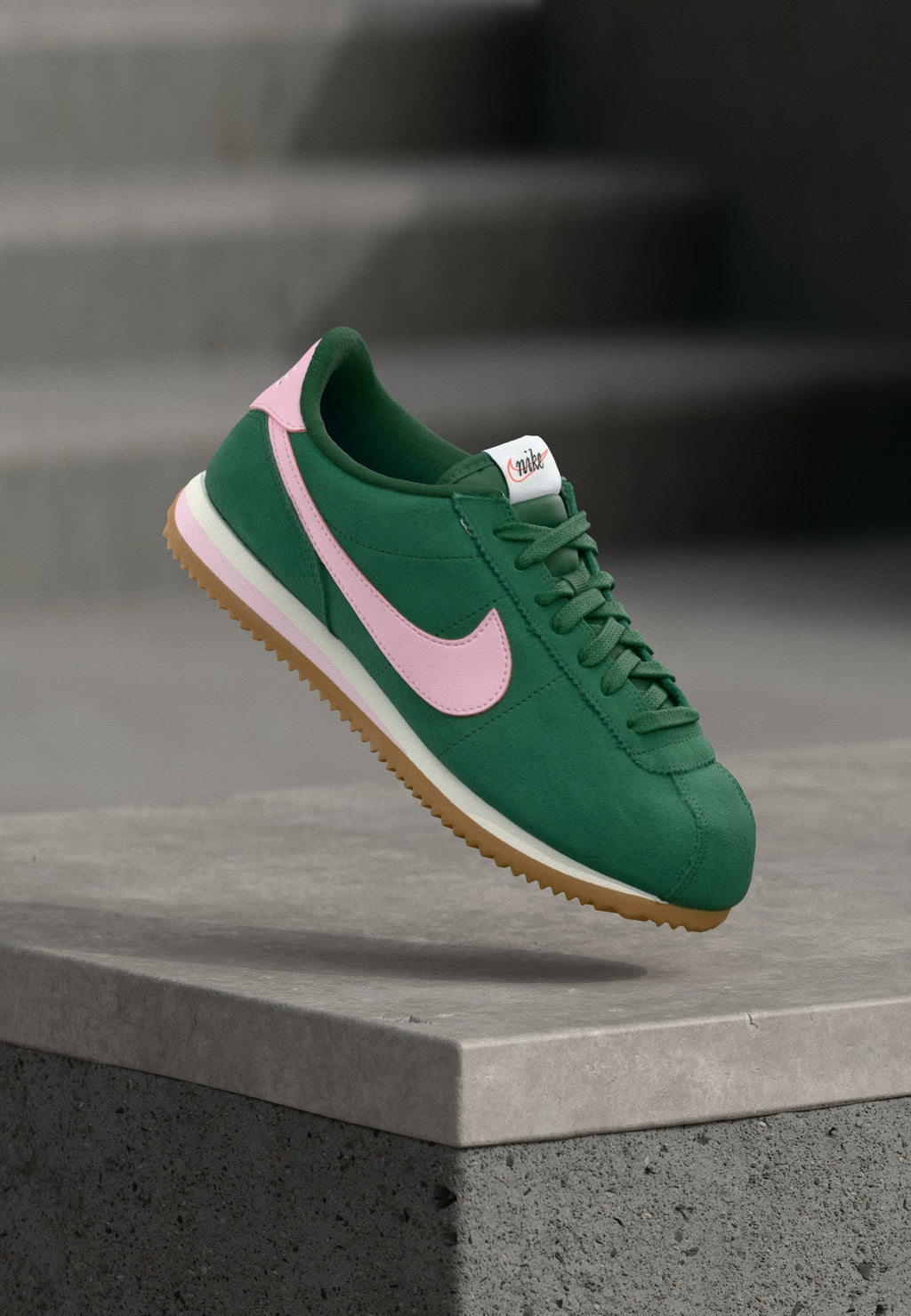 W CORTEZ  - Trainers - sport green/pink foam/sail/light brown