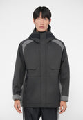 TRAIN LUX PADDED HOODIE JACKET - Parka - dark grey melange