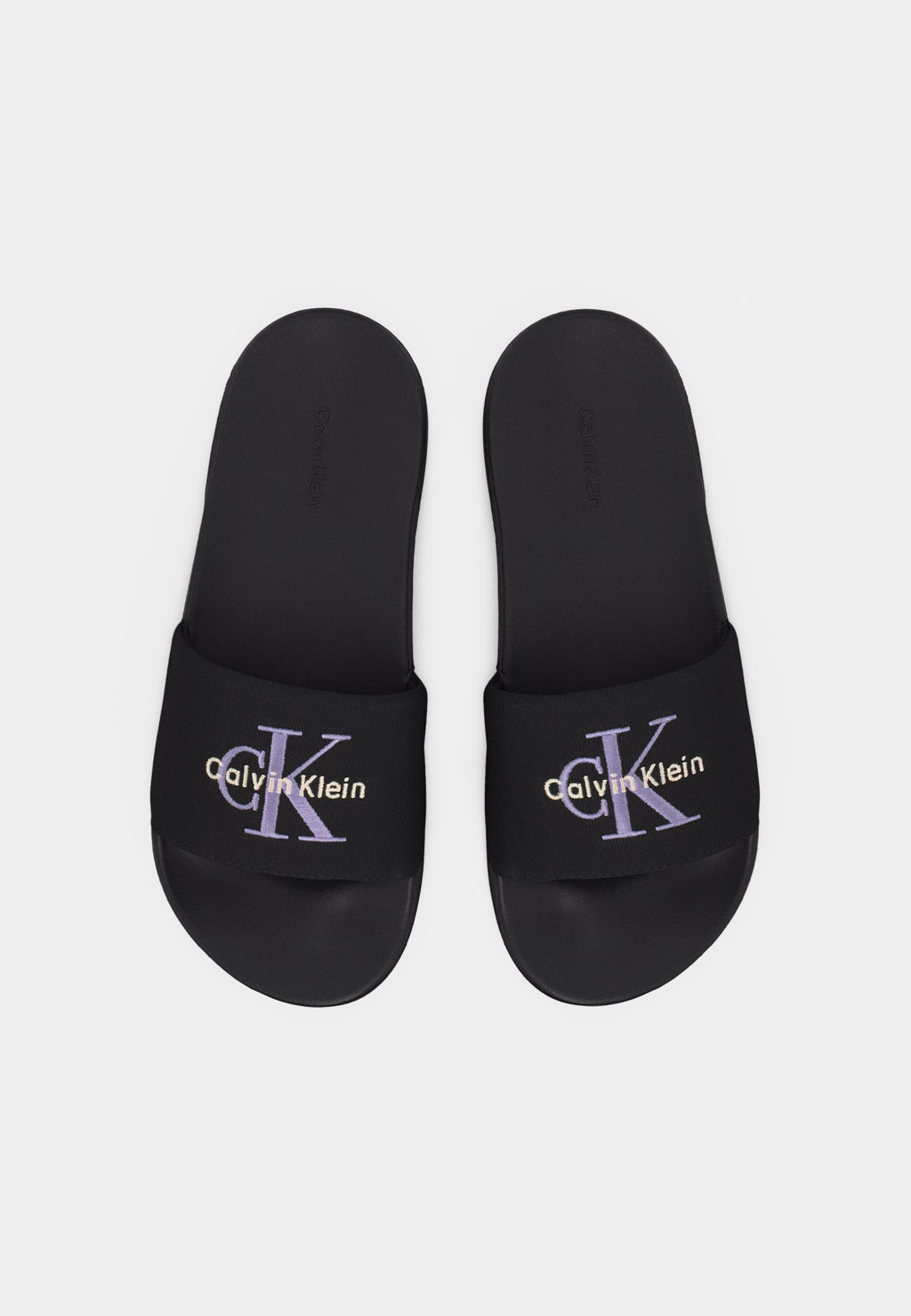 ESS SLIDE - Mules - black/soft levander
