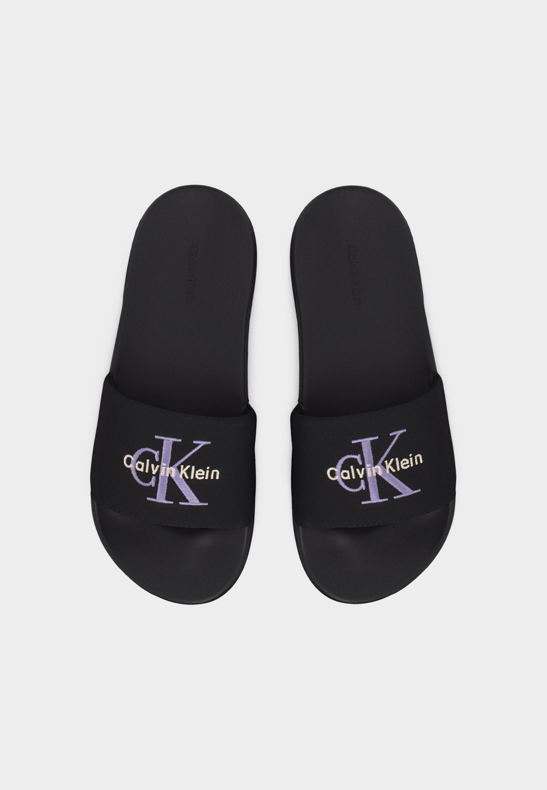 ESS SLIDE - Mules - black/soft levander