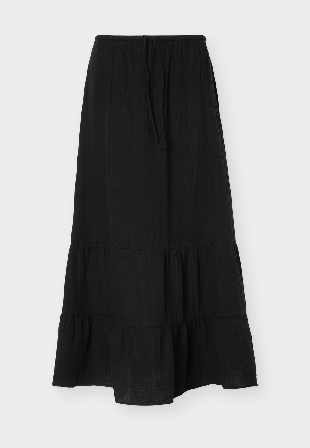 EWAIST SKIRT - Maxi skirt - true black