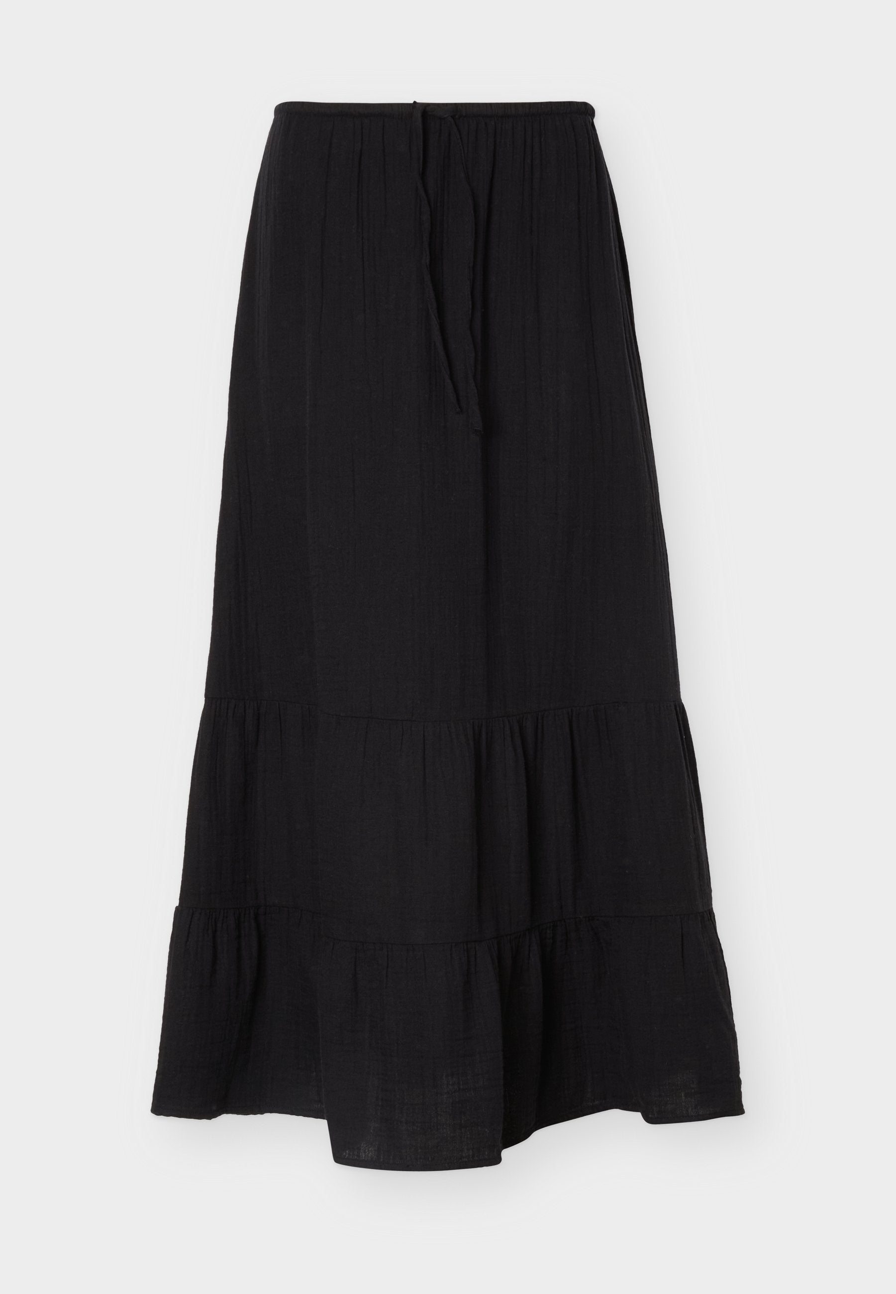 EWAIST SKIRT - Maxi skirt - true black
