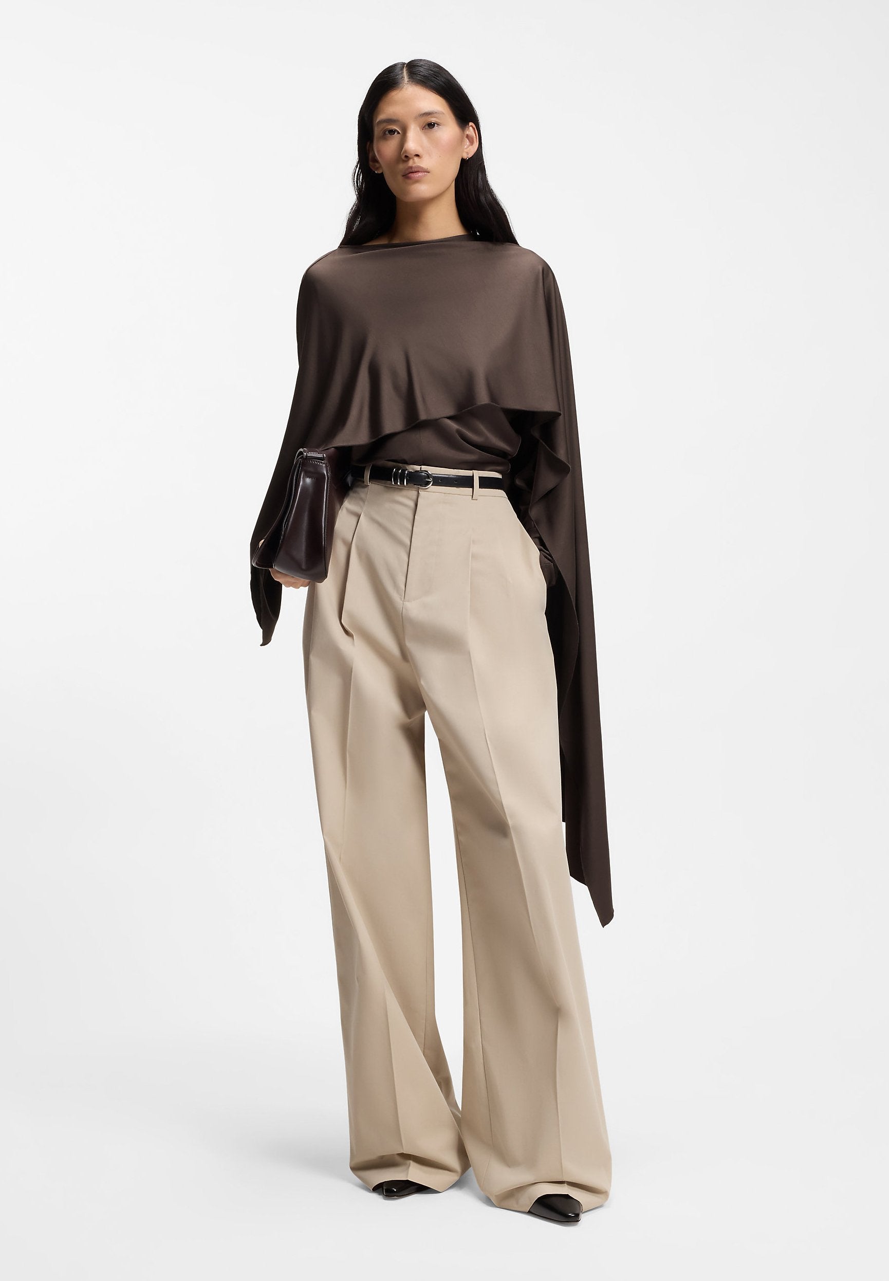 EBIRIS_FS_C - Long sleeved top - dark brown