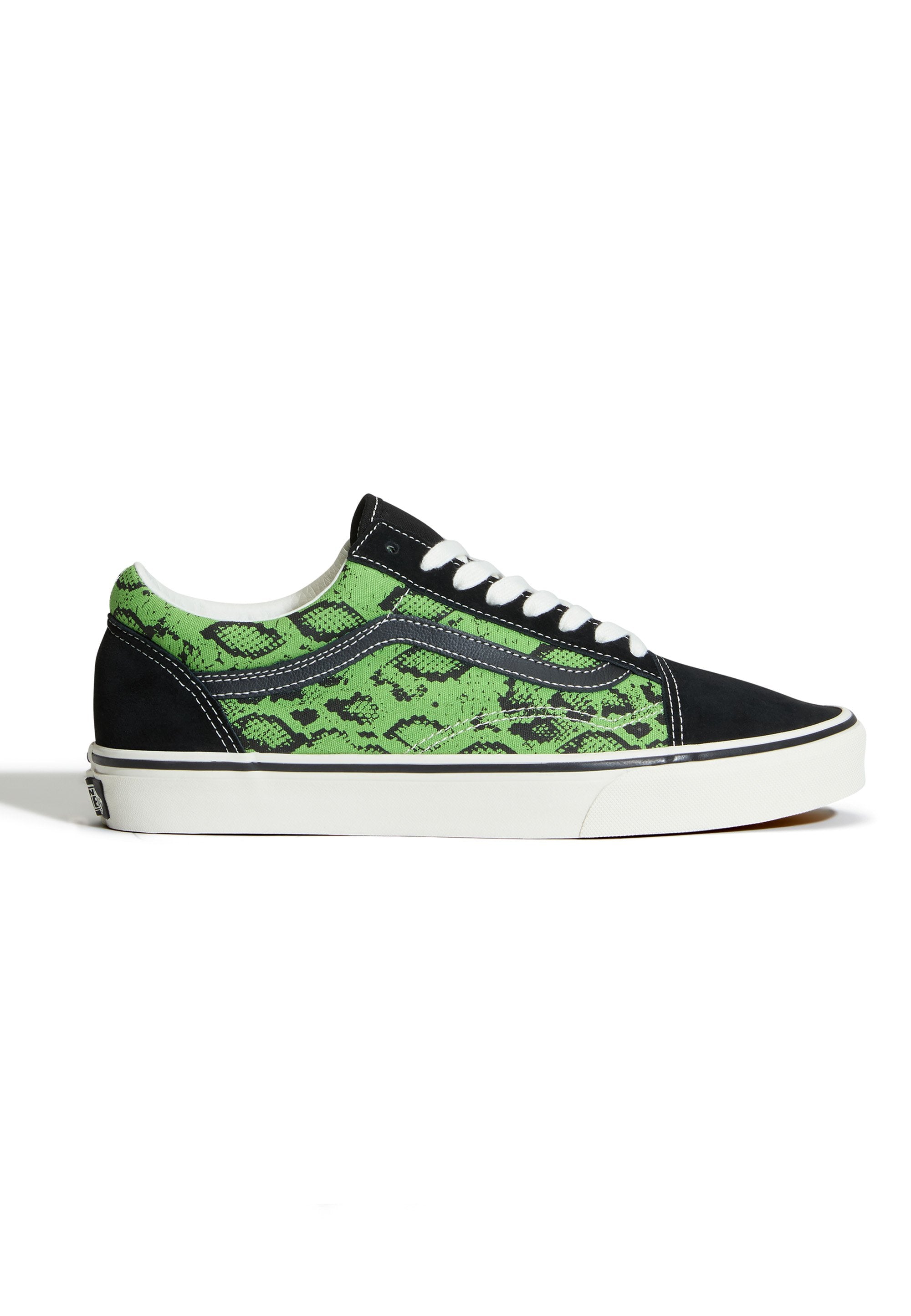 OLD SKOOL UNISEX - Skate shoes - black/lime