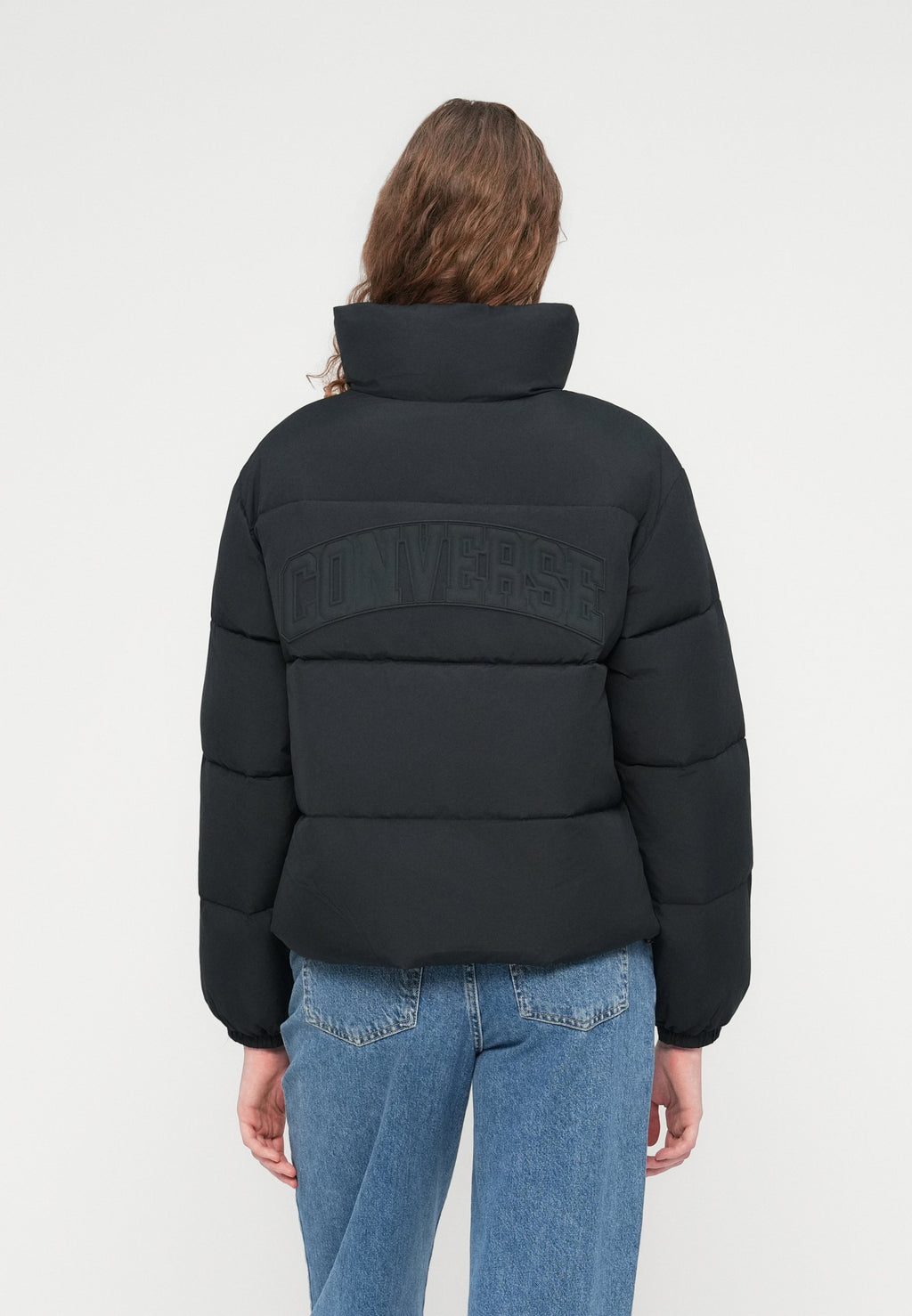 QUILTED PUFFER JACKET - Winter jacket - black