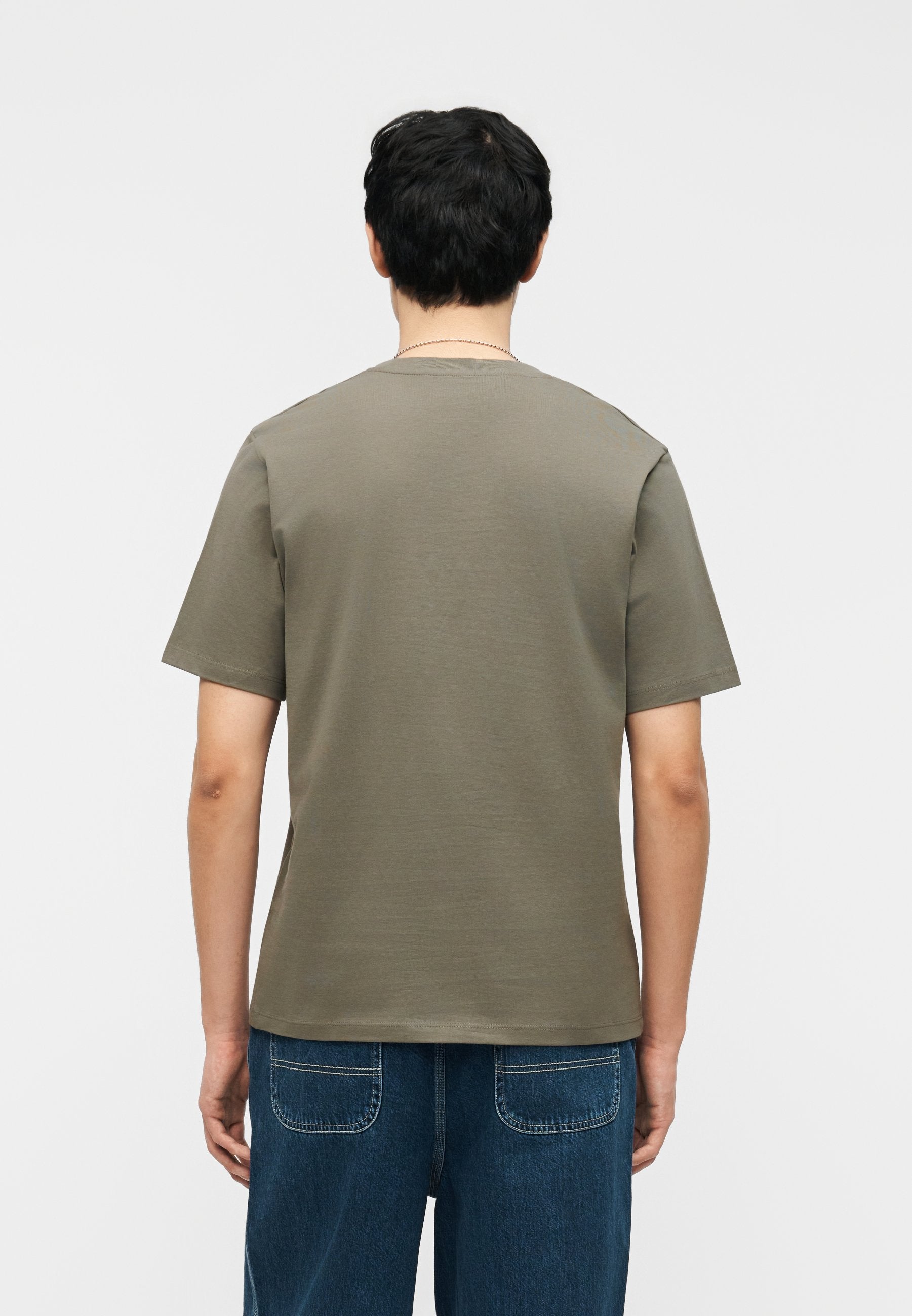JPRBLAKEVIN TEE - Print T-shirt - smokey olive
