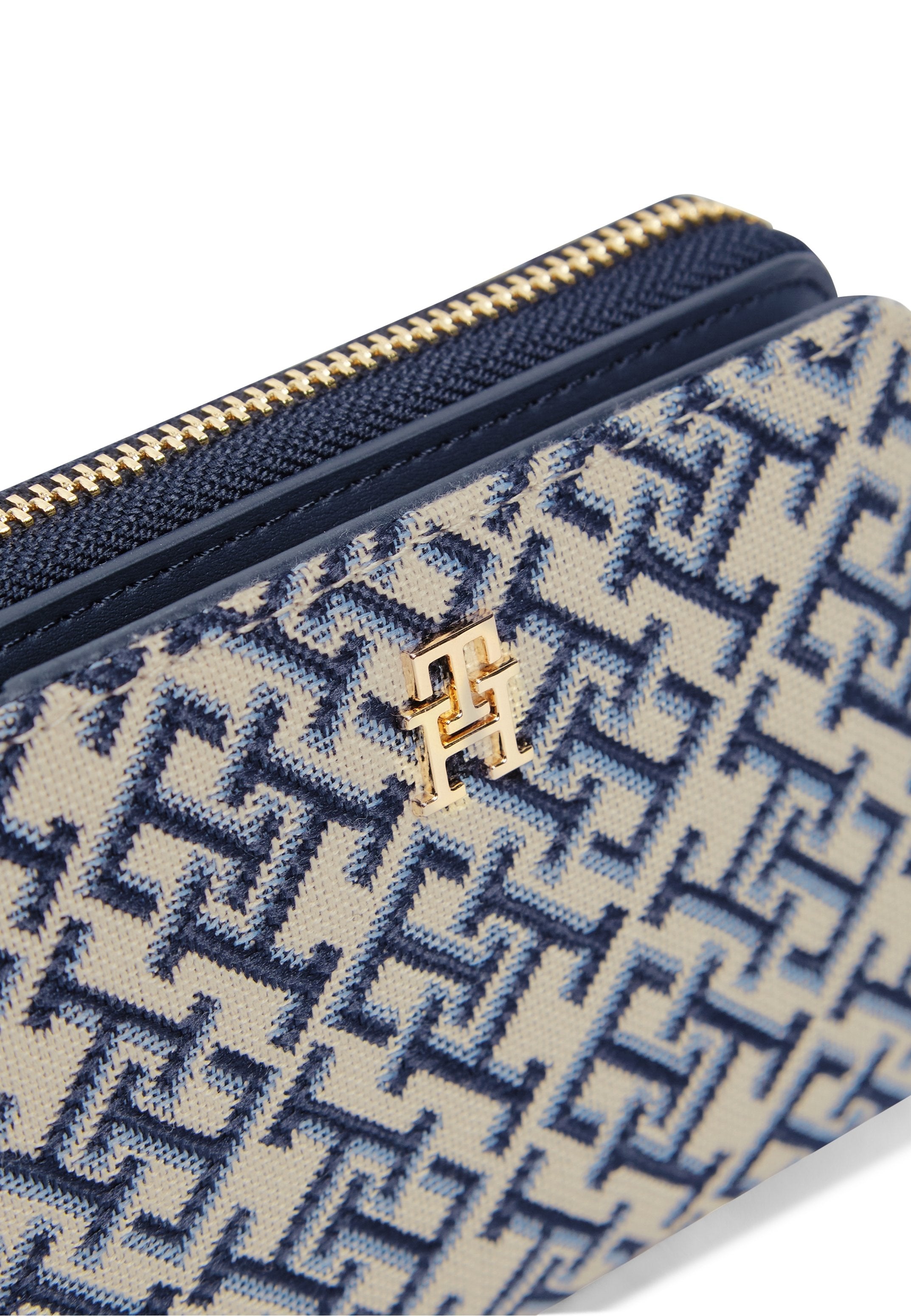 TH ICON MED ZA W/ FLAP JACQUARD - Wallet - blue