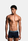 SHINY LOGOBAND PARTE BASSA 3 PACK - Trunks - blau