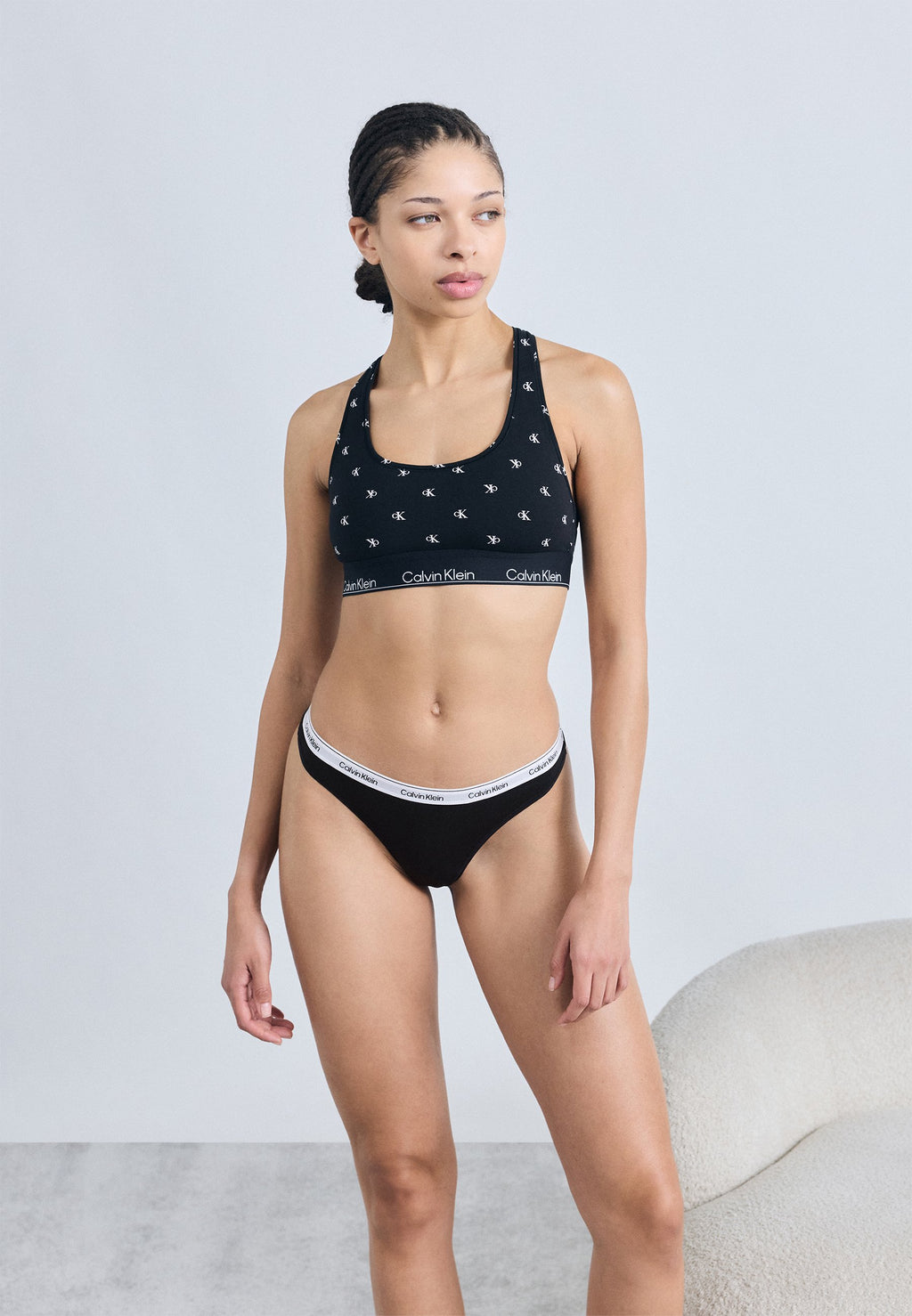 THONG ICON LOGO 5 PACK - Thong - black