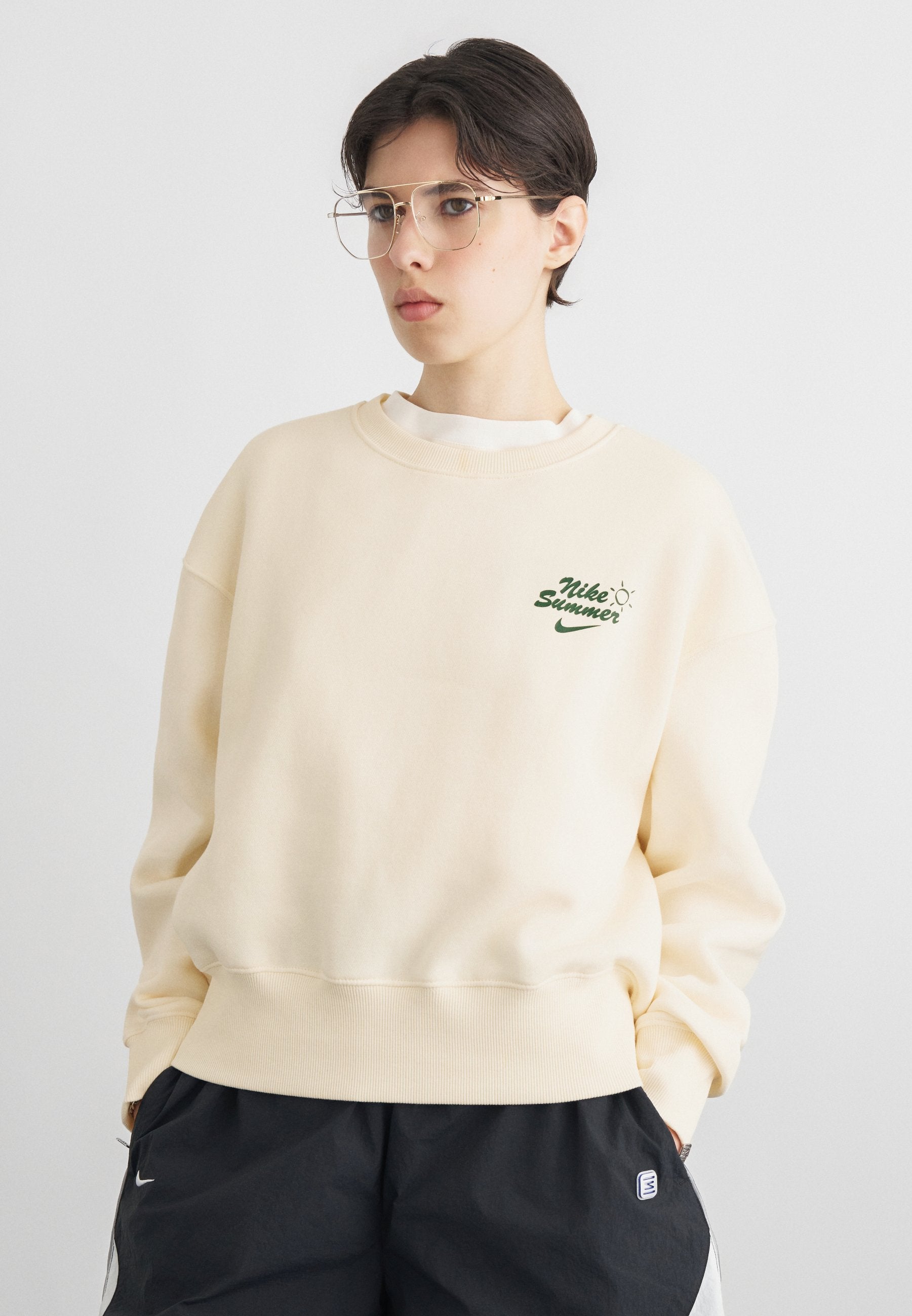 CREW - Sweatshirt - pale ivory