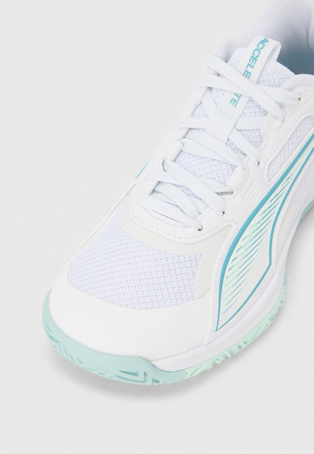ACCELERATE PRO 4 W GAME ON - Chaussures de handball - blanc/mer baltique/eau douce