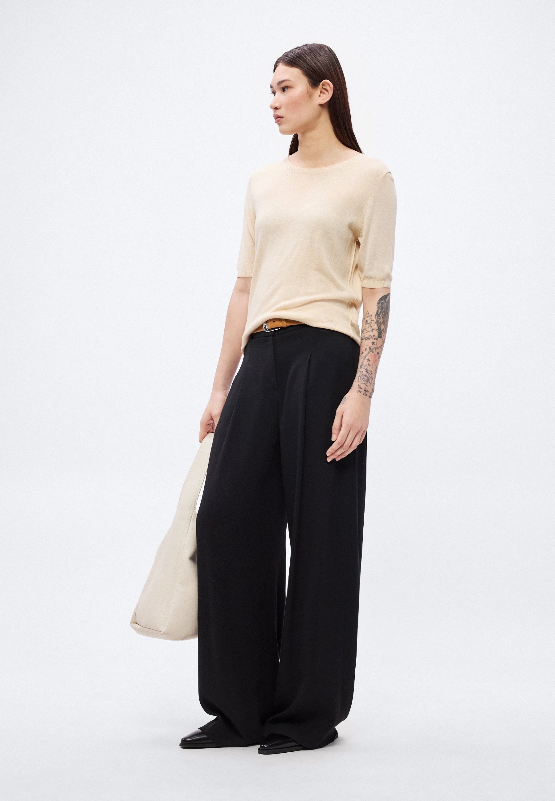 FIAFFU - Basic T-shirt - open beige
