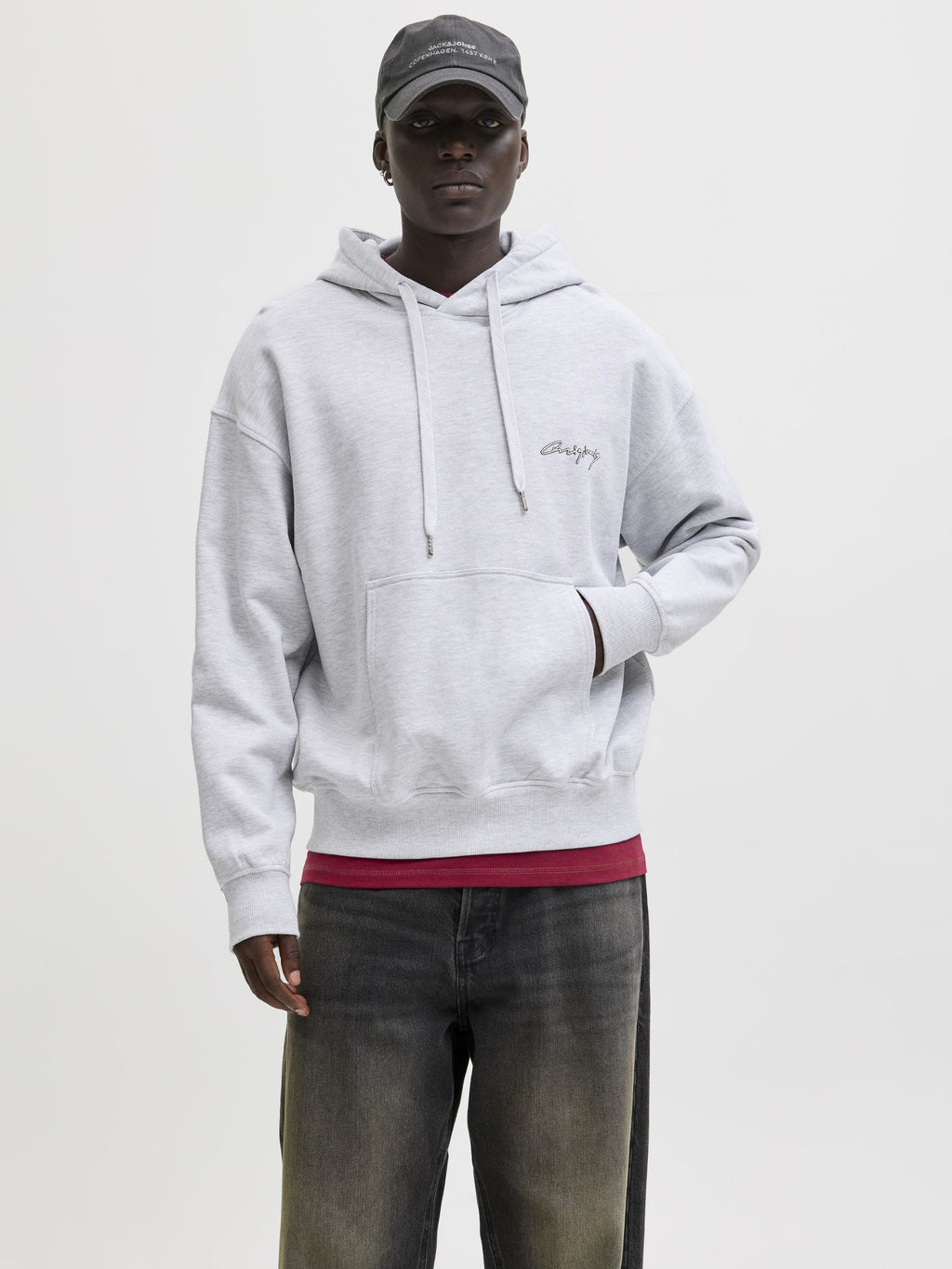 JORNOSTALGIA TYPO HOOD - Hoodie - bright white