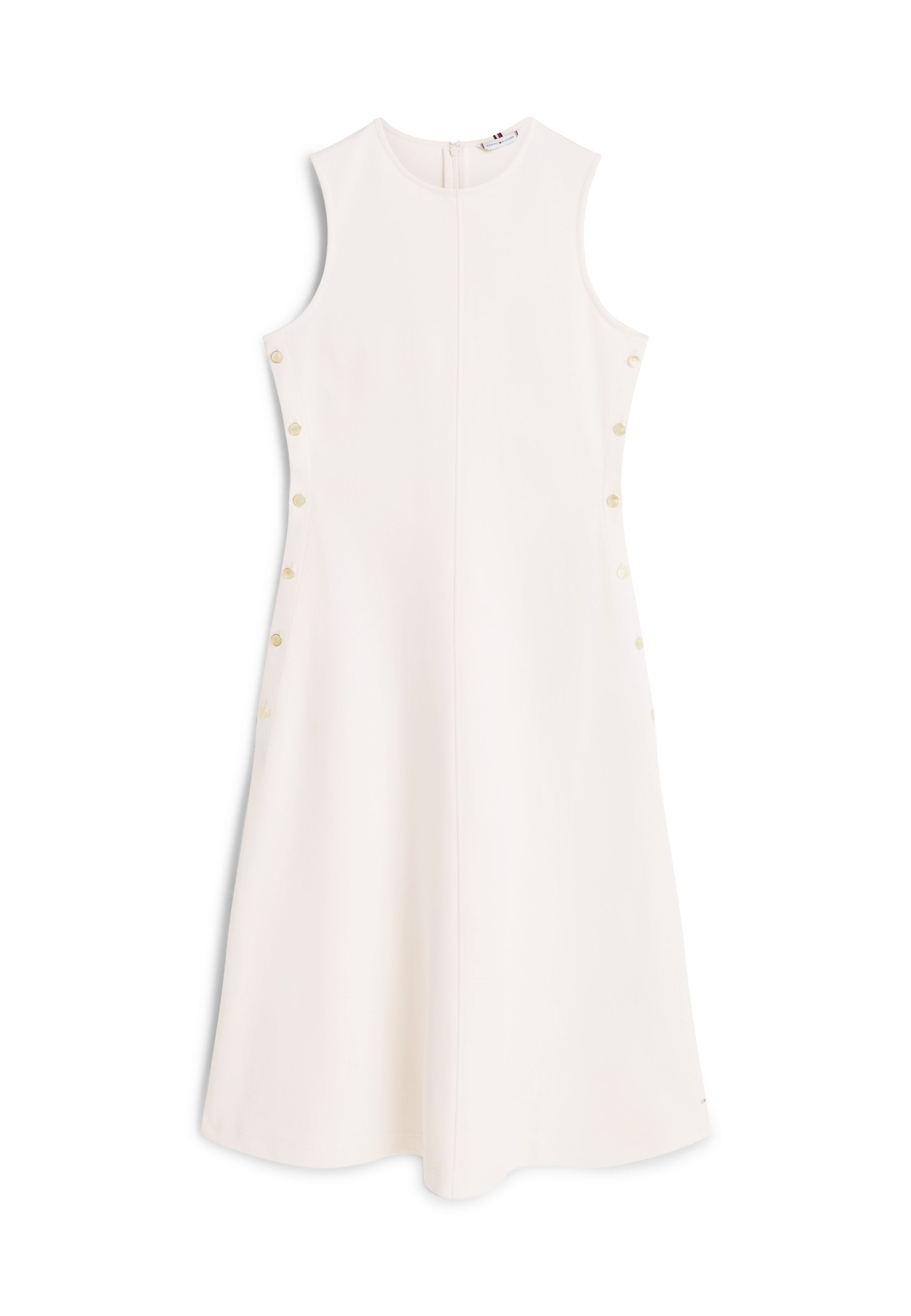 GOLD-TONE BUTTON SLEEVELESS MINI DRESS - Maxi dress - calico