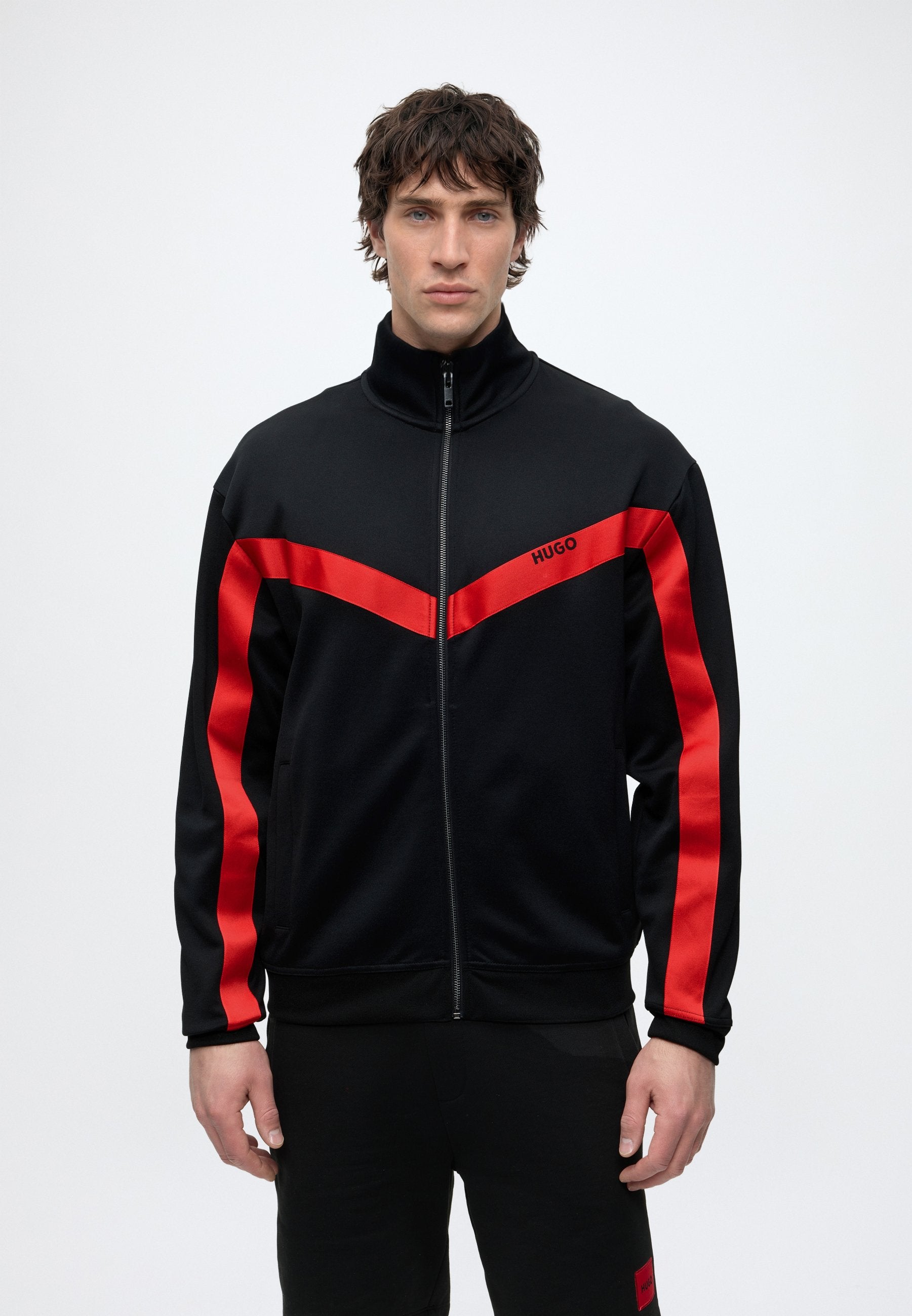 DARTI - Zip-up sweatshirt - black