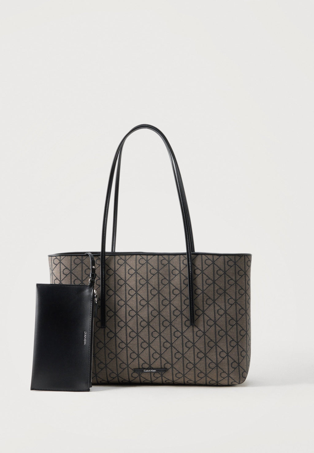 EMBLEM TOTE - Bez çanta - bej/siyah
