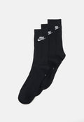 EVERYDAY ESSENTIAL CREW UNISEX 3 PACK - Sports socks - black/white