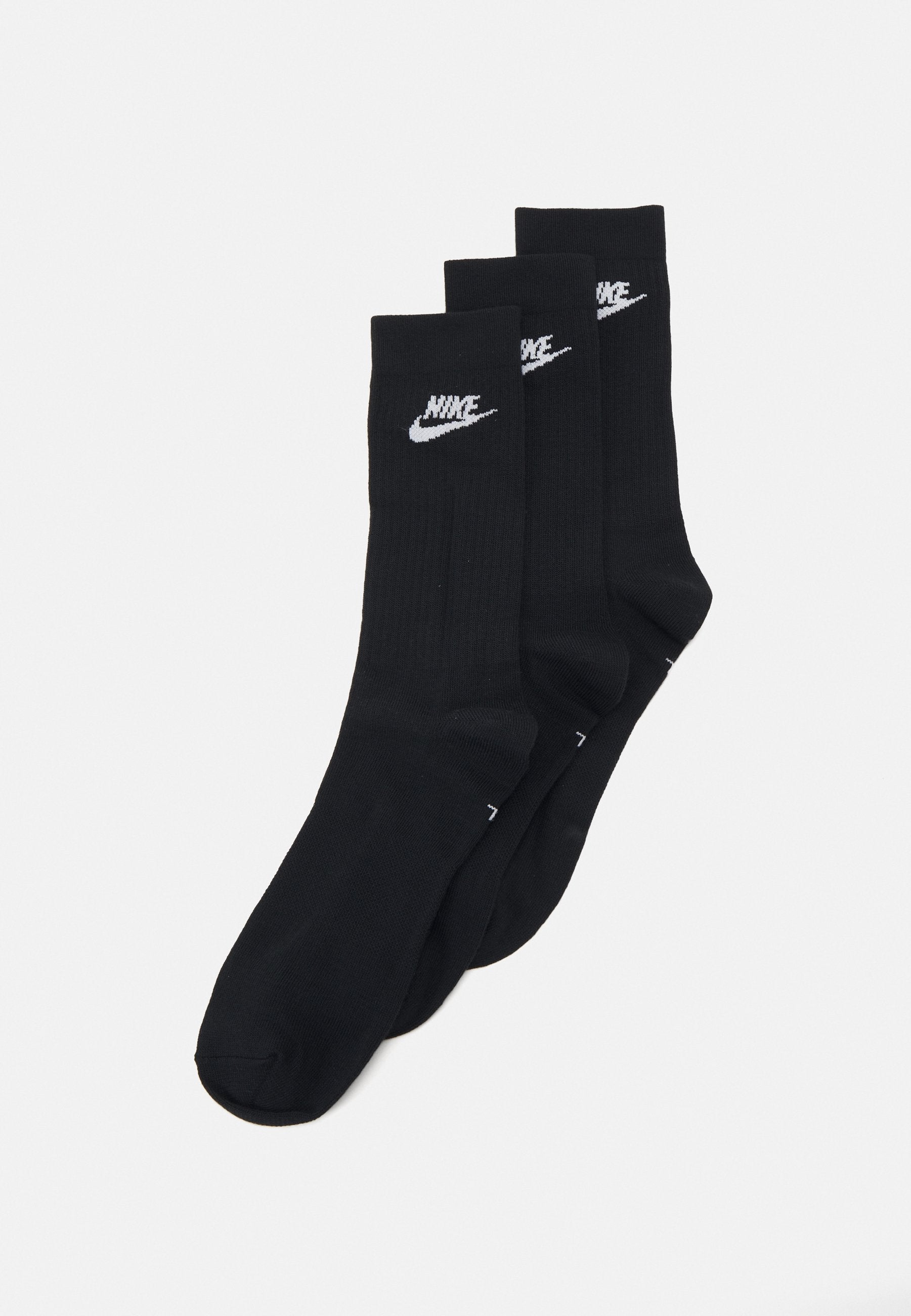 EVERYDAY ESSENTIAL CREW UNISEX 3 PACK - Sports socks - black/white