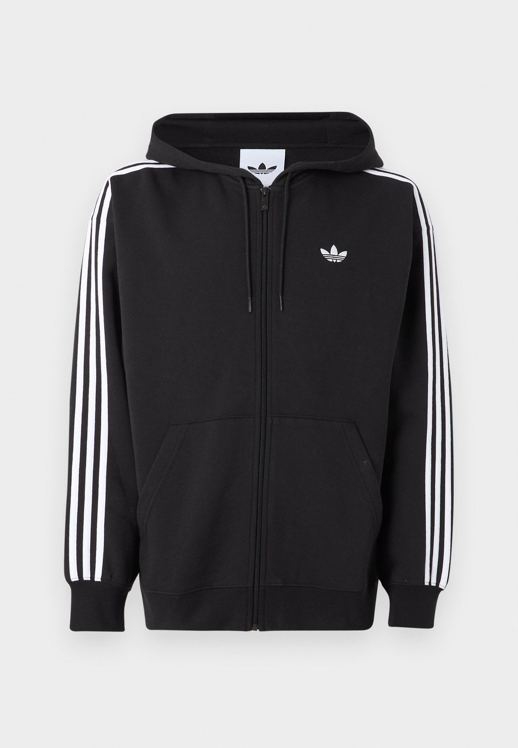 SWEAT À CAPUCHE AMPLE UNISEXE - Sweatshirt zippé - noir