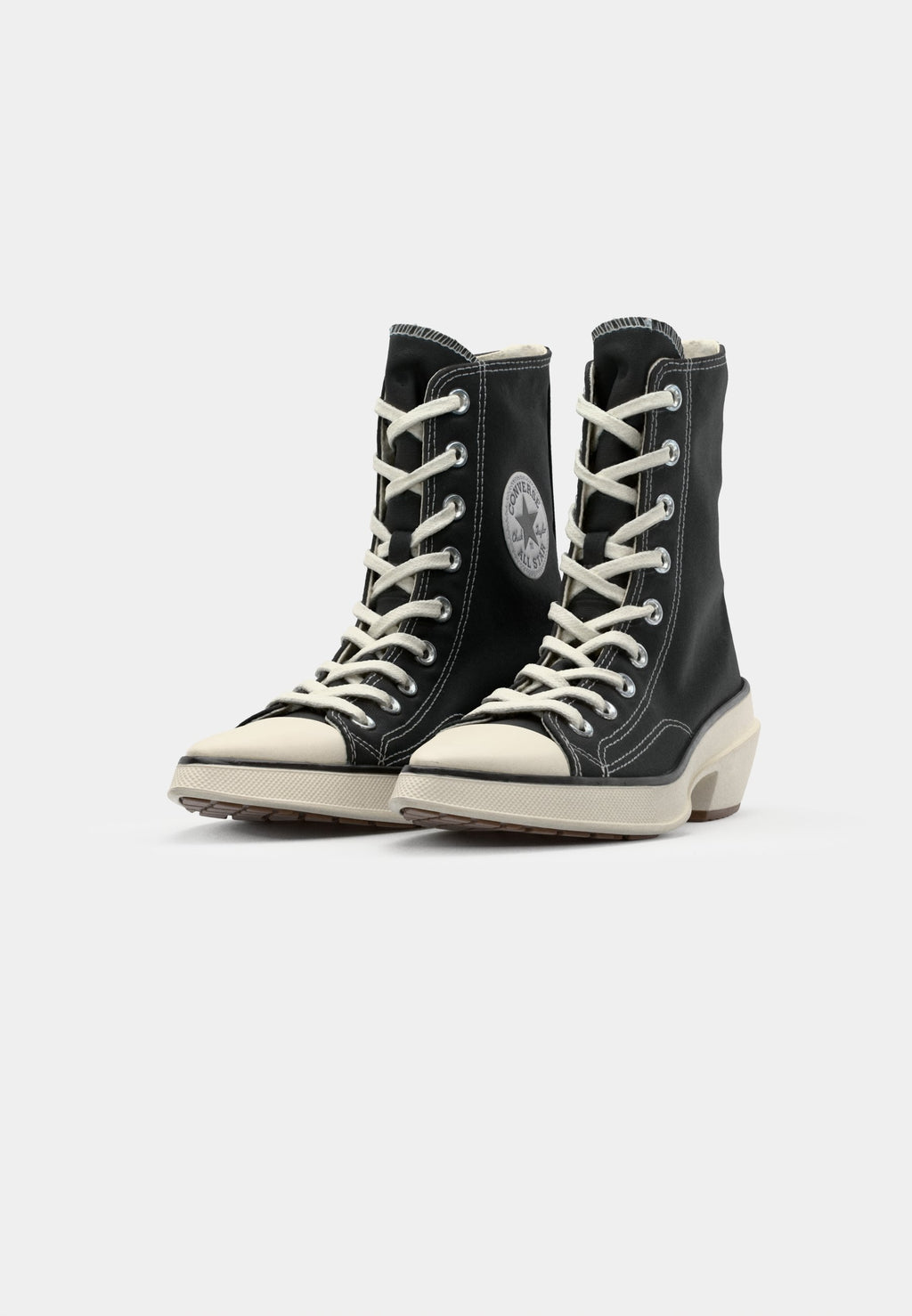CHUCK 70 DE LUXE POINTED - Yüksek bilekli spor ayakkabı - siyah/beyaz