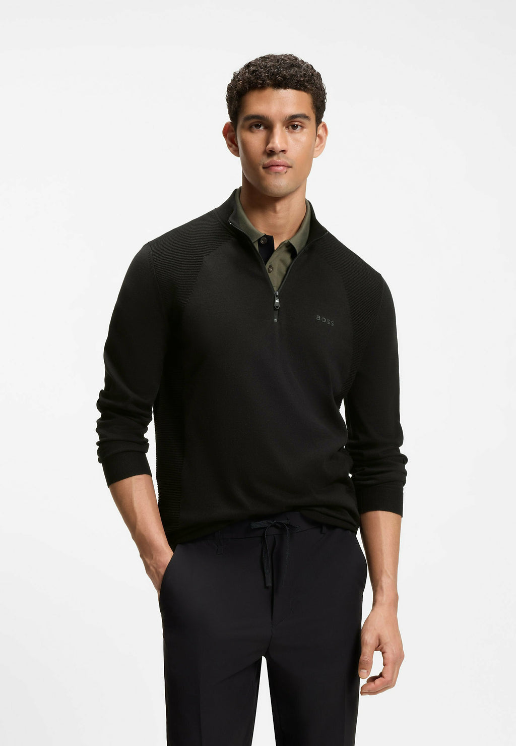 BOSS KN_MOMENTUM-LITE MZ - Jumper - black one