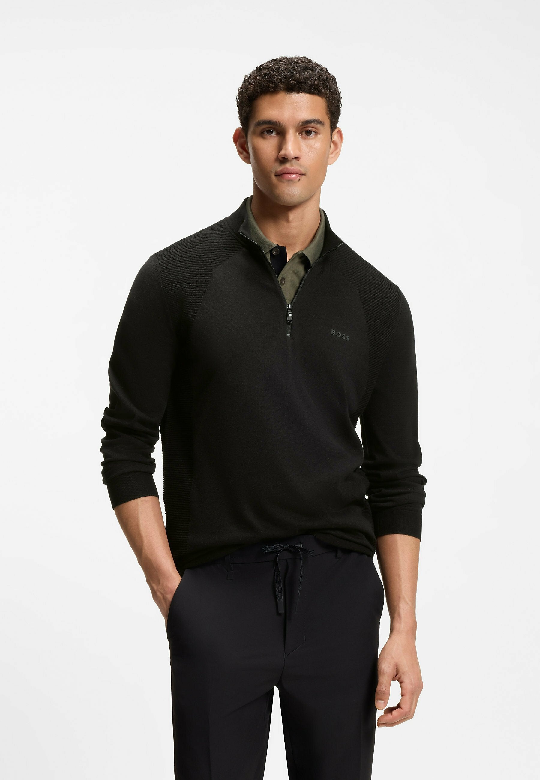 BOSS KN_MOMENTUM-LITE MZ - Jumper - black one