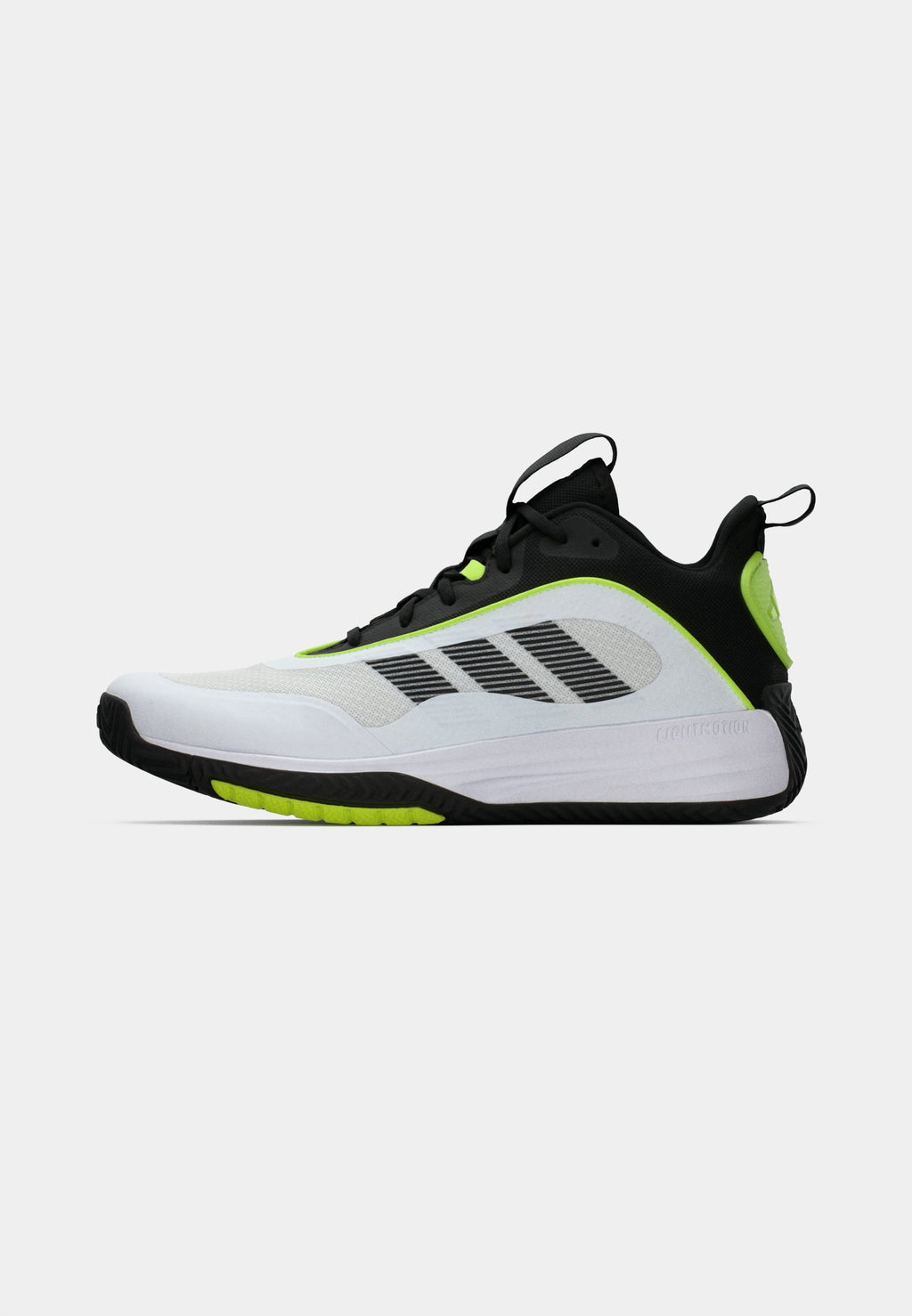 OWNTHEGAME 3.0 UNISEX - Basketball shoes - footwear white/core black/lucid lemon