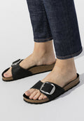 MADRID BIG BUCKLE REGULAR - صنادل - أسود