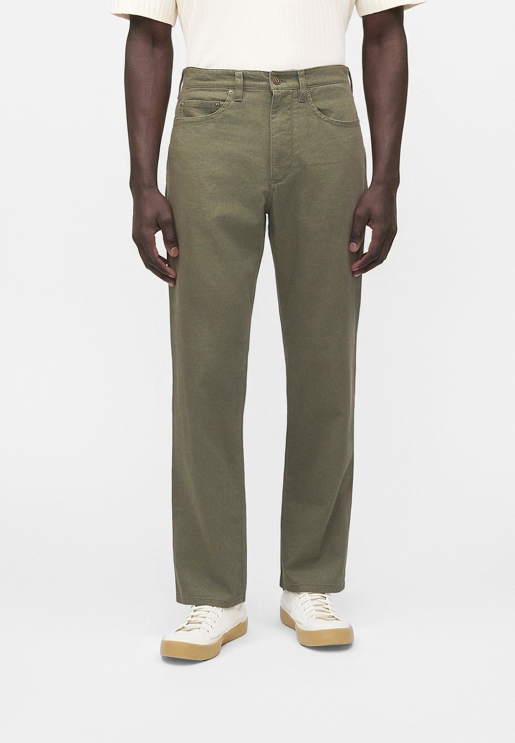 STRAIGHT - Trousers - green
