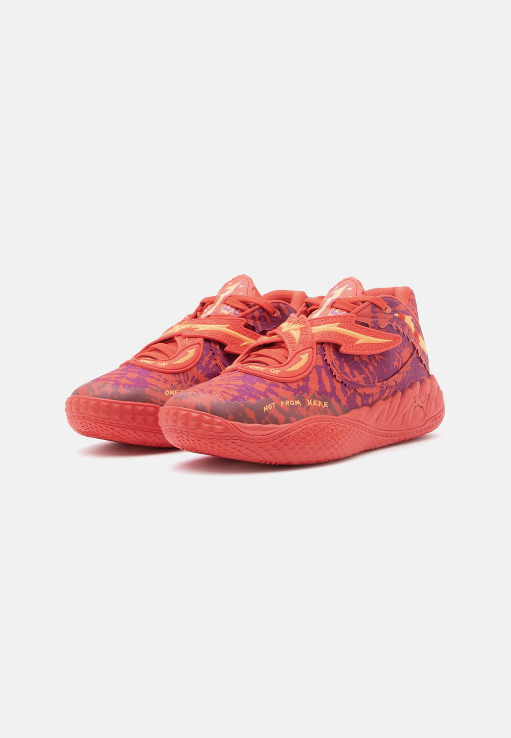 MB05 ENCORE - Basketball shoes - red/magenta gleam/fluro orange pes