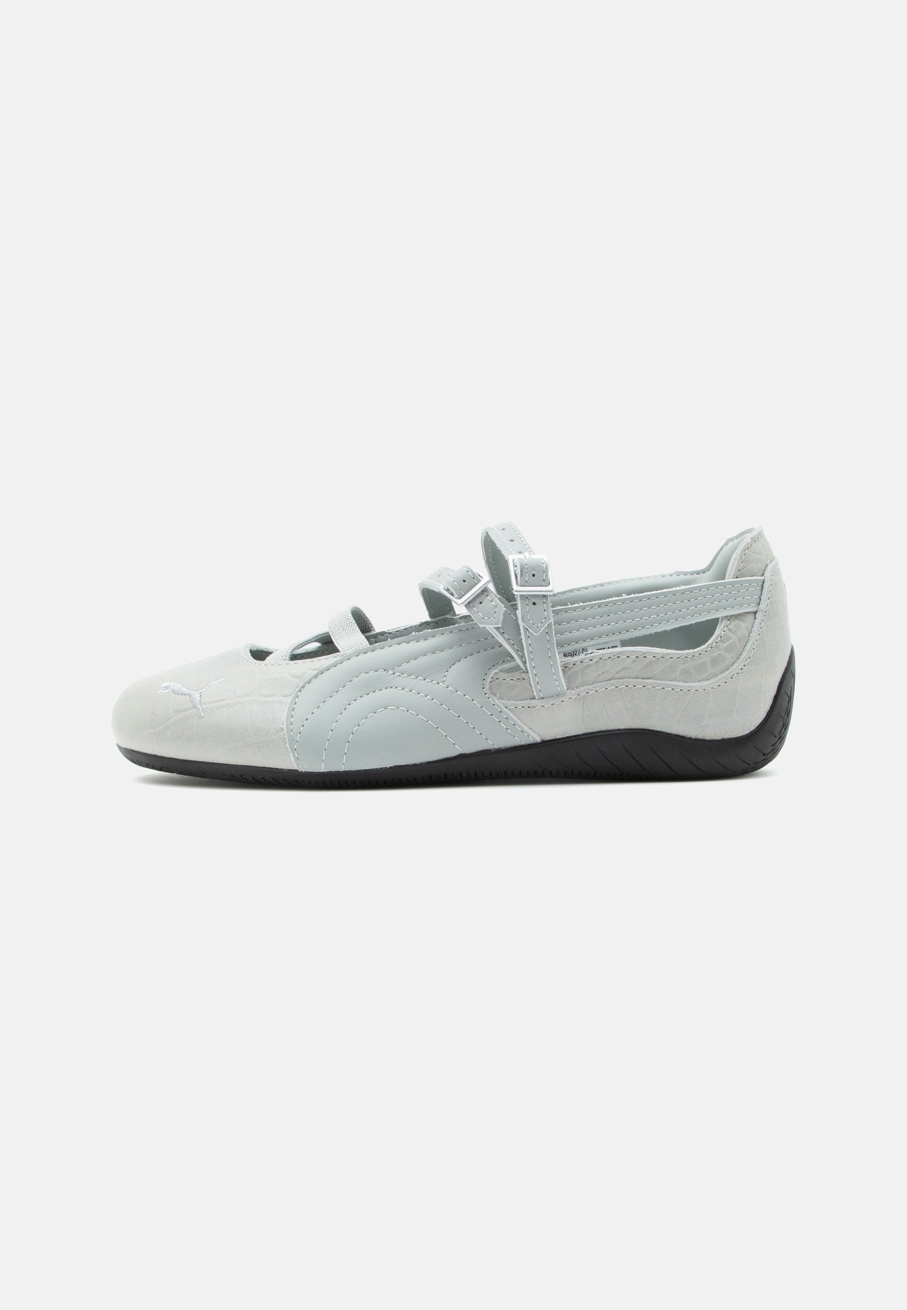 SPEEDCAT CROC - Ankle strap ballet pumps - white/vapor gray