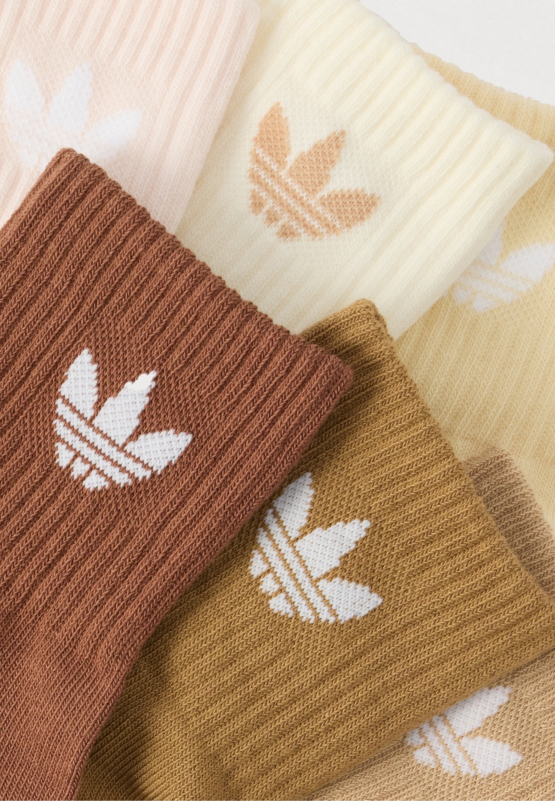 SOCQUETTES MI-HAUTES LOT DE 6 UNISEXE - Chaussettes - blanc crème/wonder quartz/sand strata