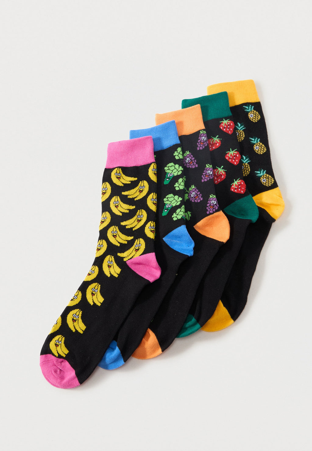 JACVEGGIE FOOD 5 PACK - Socks - multi-coloured