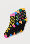 JACVEGGIE FOOD 5 PACK - Socks - multi-coloured