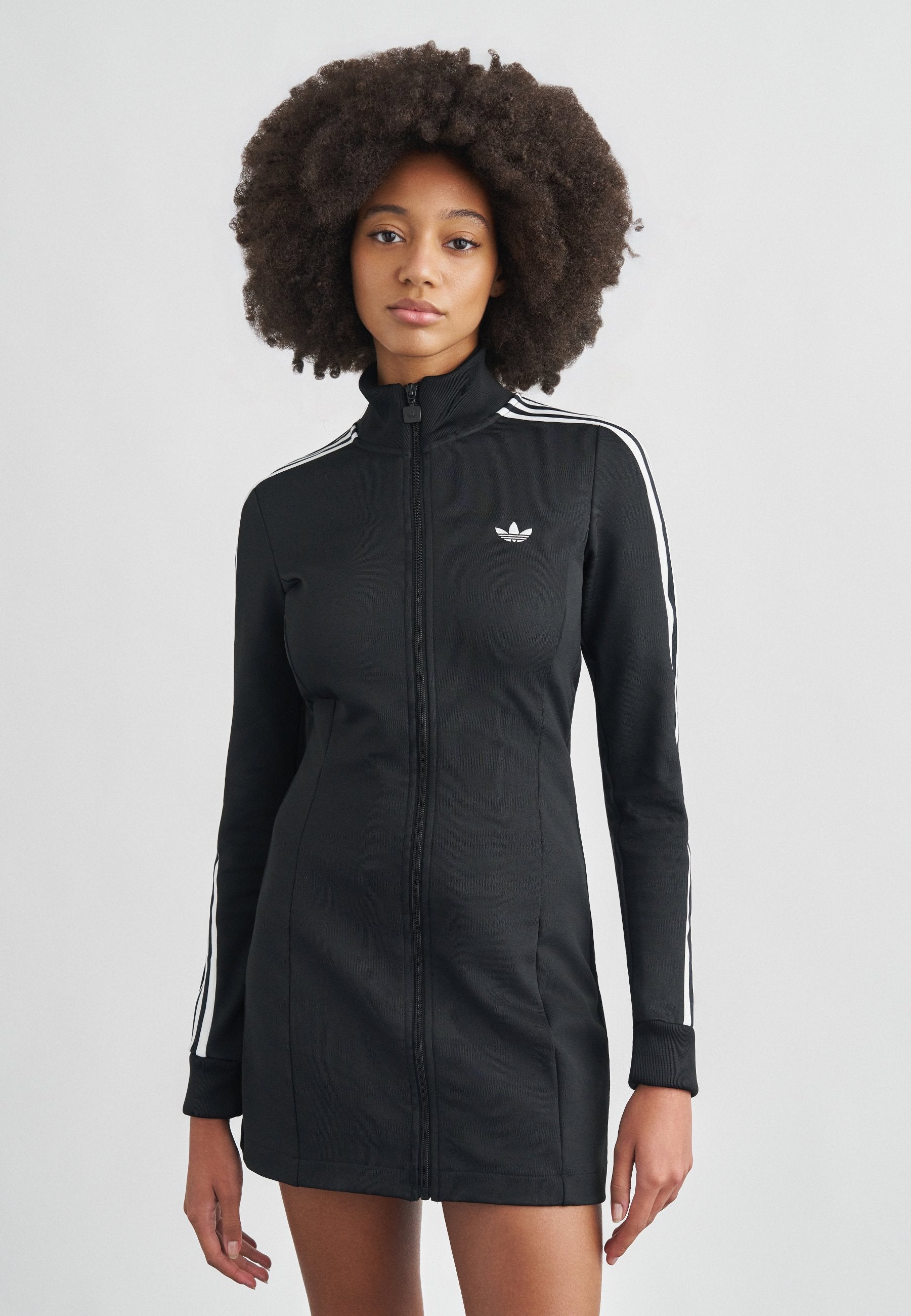 ROBE - Robe de jour - noir/blanc cassé