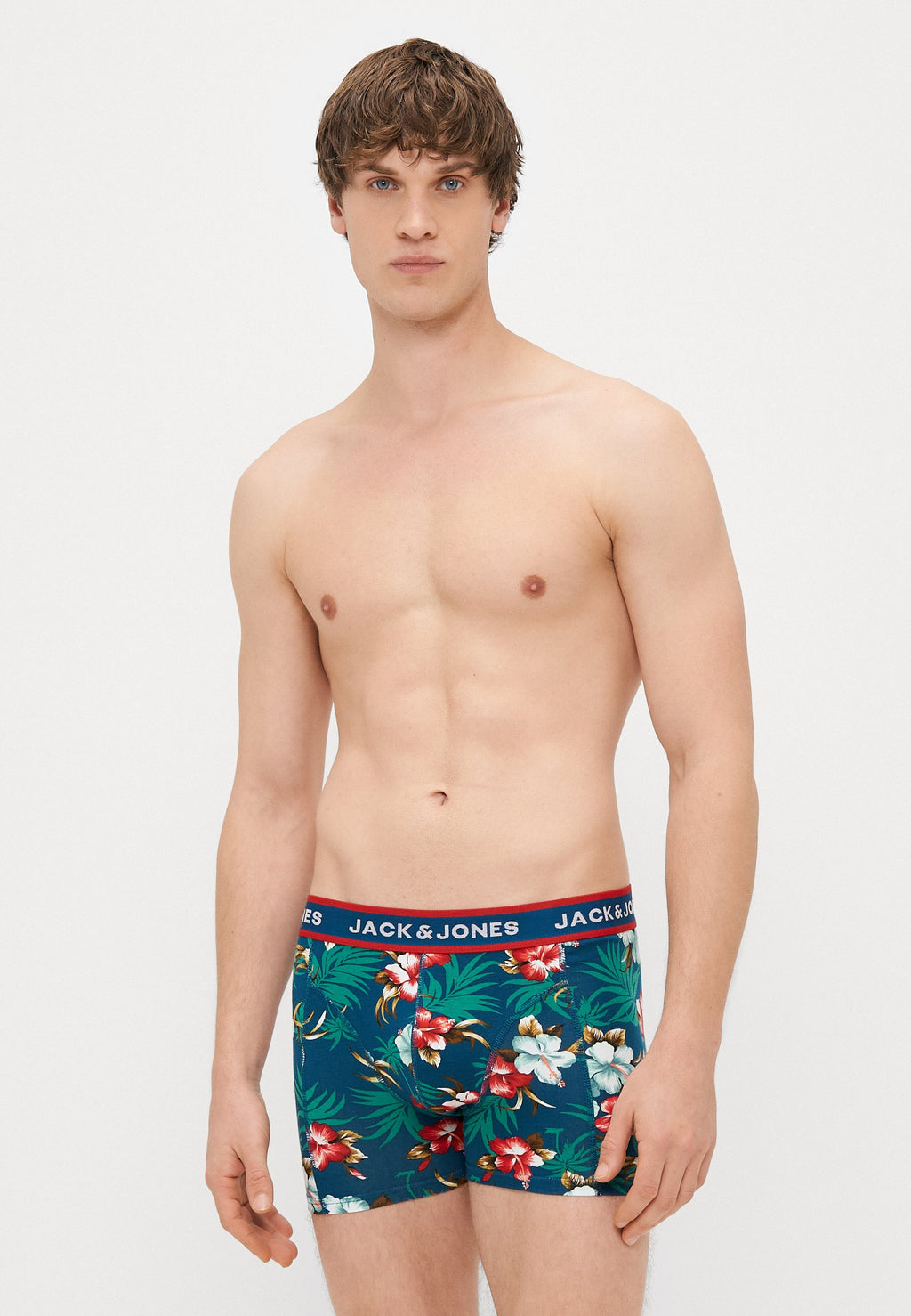 JACFLOWER TRUNKS 3 PACK - Trunks - black/bardaboes cherry/maritime blue