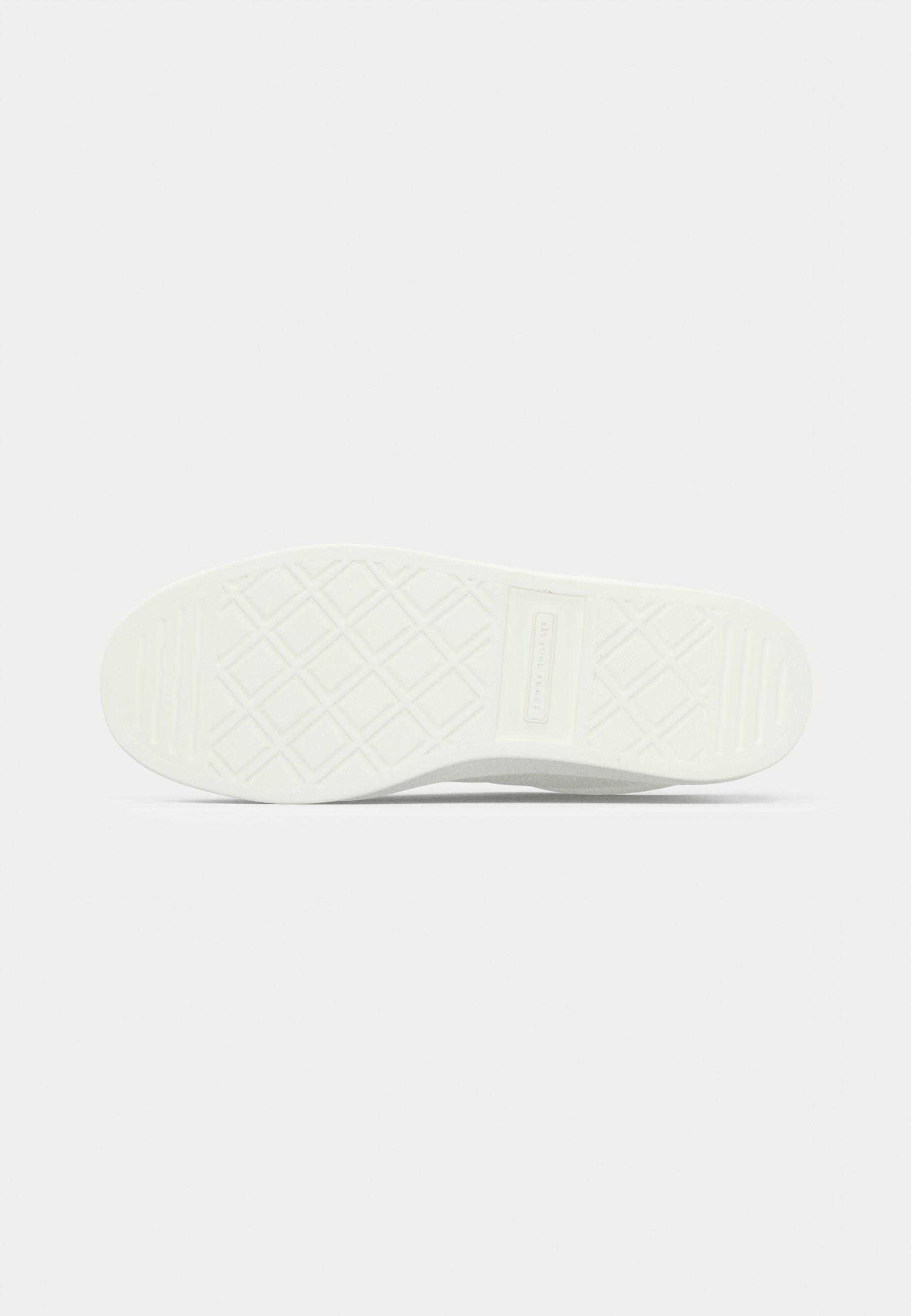 TH MONOGRAM METALLIC TRAINERS WITH LEATHER - Trainers - ecru