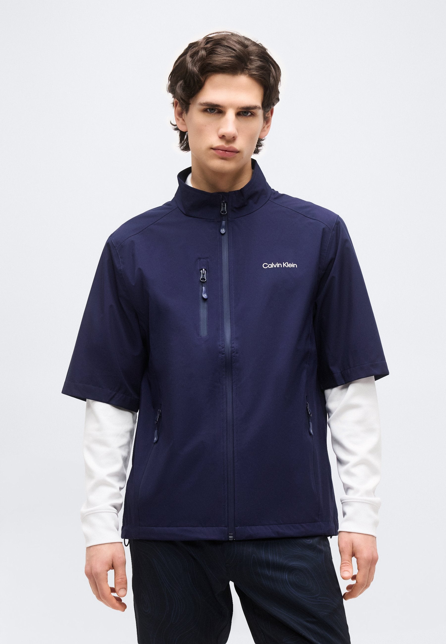 ACRES SHORT SLEEVE WATERPROOF JACKET - Outdoor jacket - navy